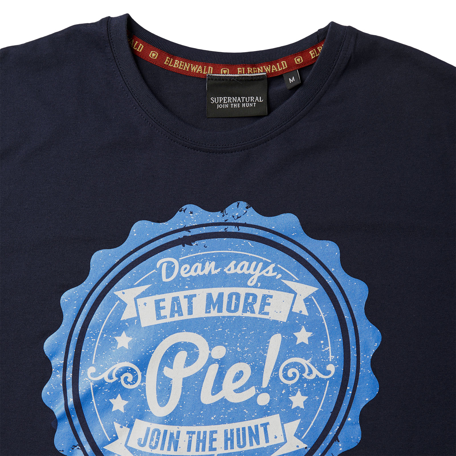 Supernatural - Eat More Pie T-shirt bleu