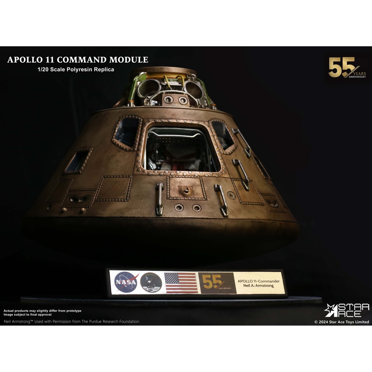 Apollo 11 Replik 1/20 Command Module (DX) 20 cm