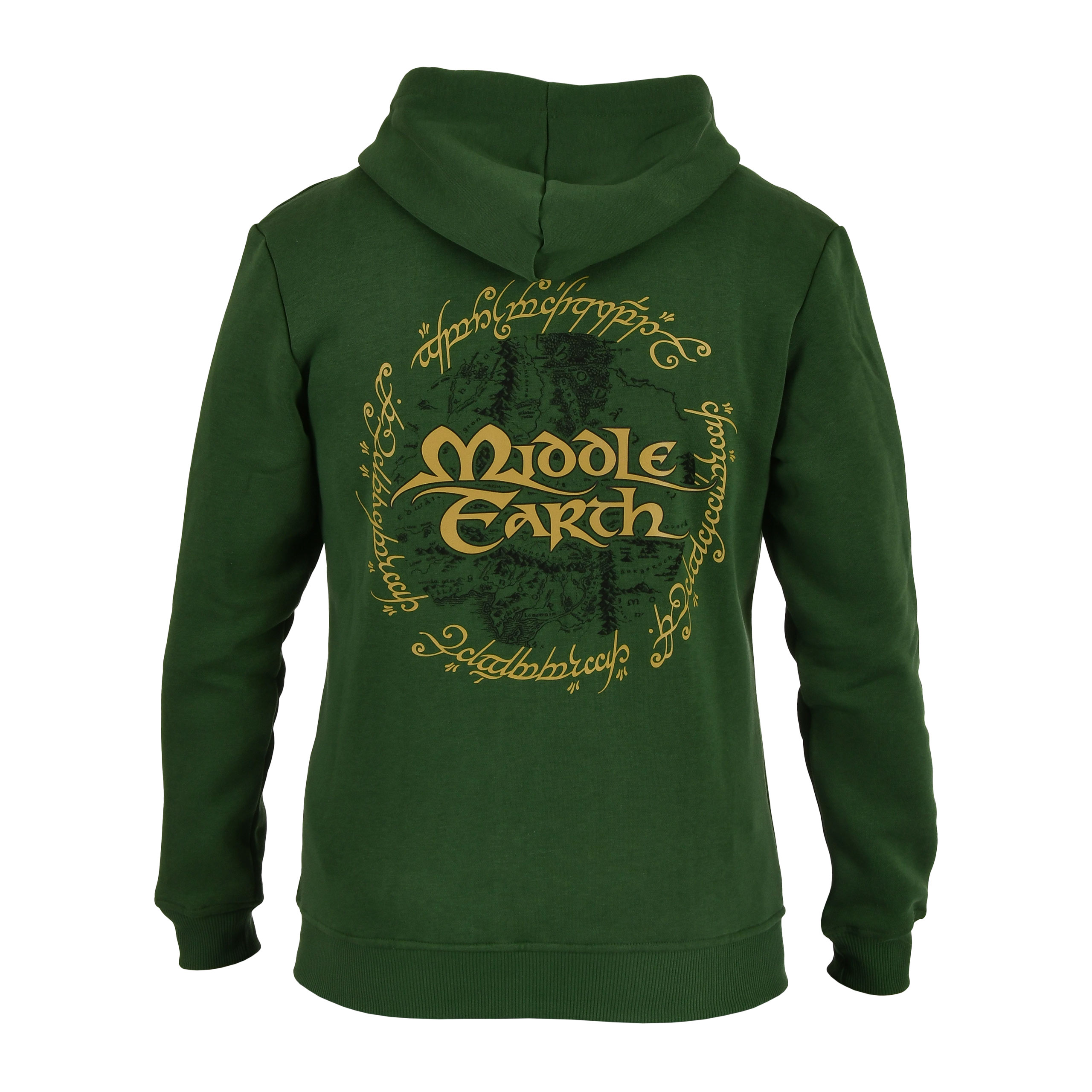 El Señor de los Anillos - Sudadera con capucha Tierra Media verde