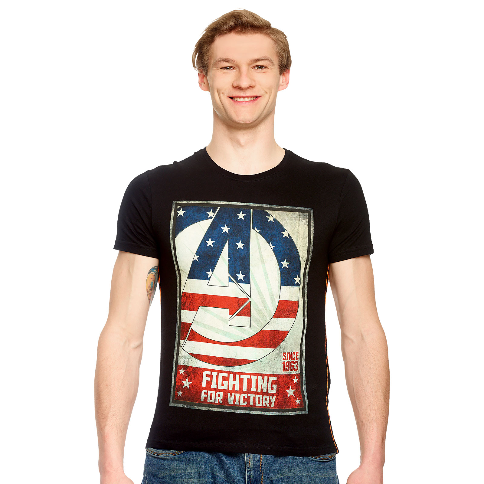 Avengers - Fighting for Victory T-Shirt schwarz
