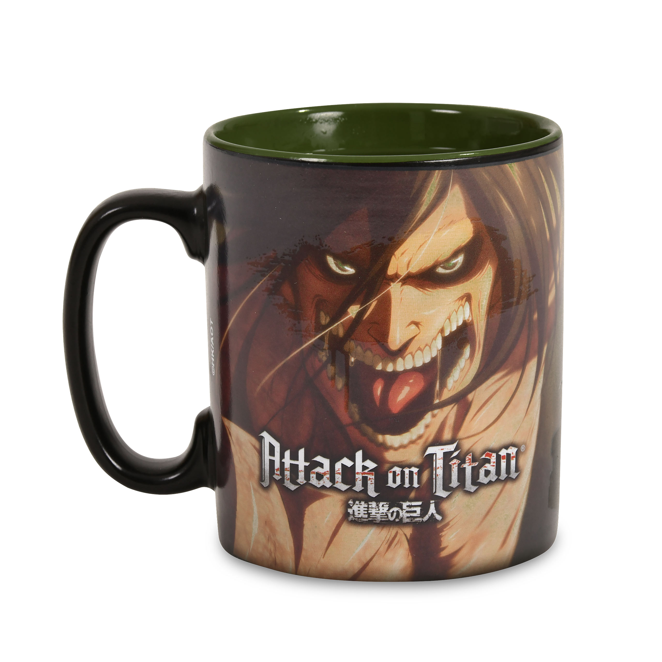 Attack on Titan - Eren & Titan Taza de efecto térmico