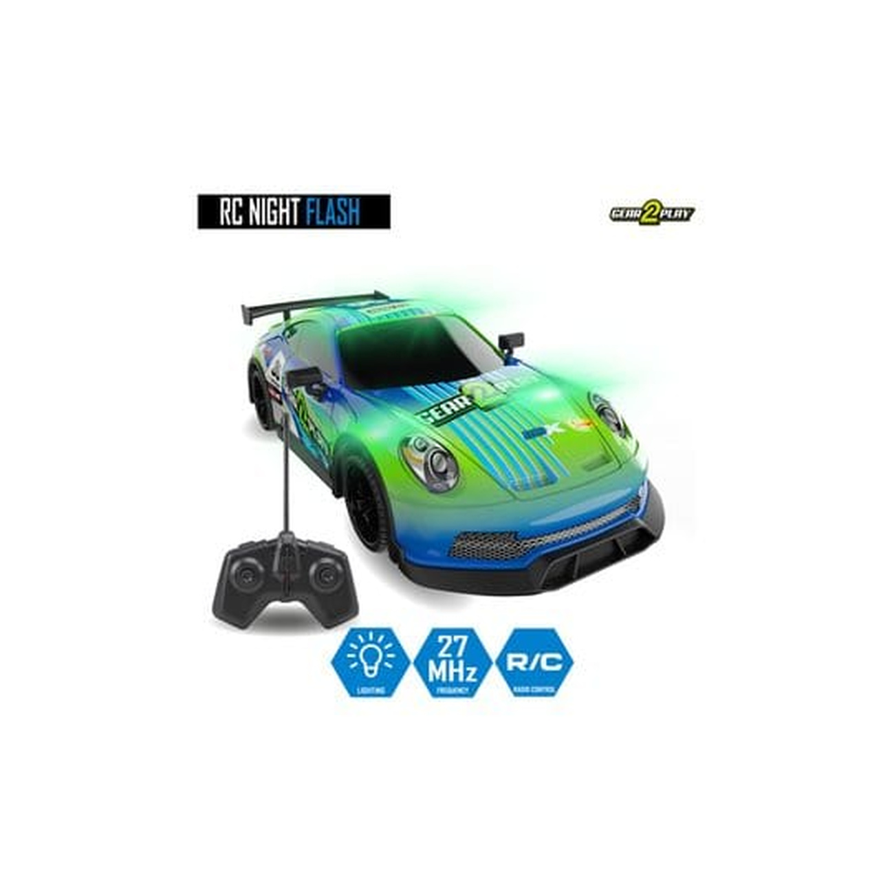 Gear2Play Remote Controlled RC Vehicle Night Flash 1:16 | Elbenwald