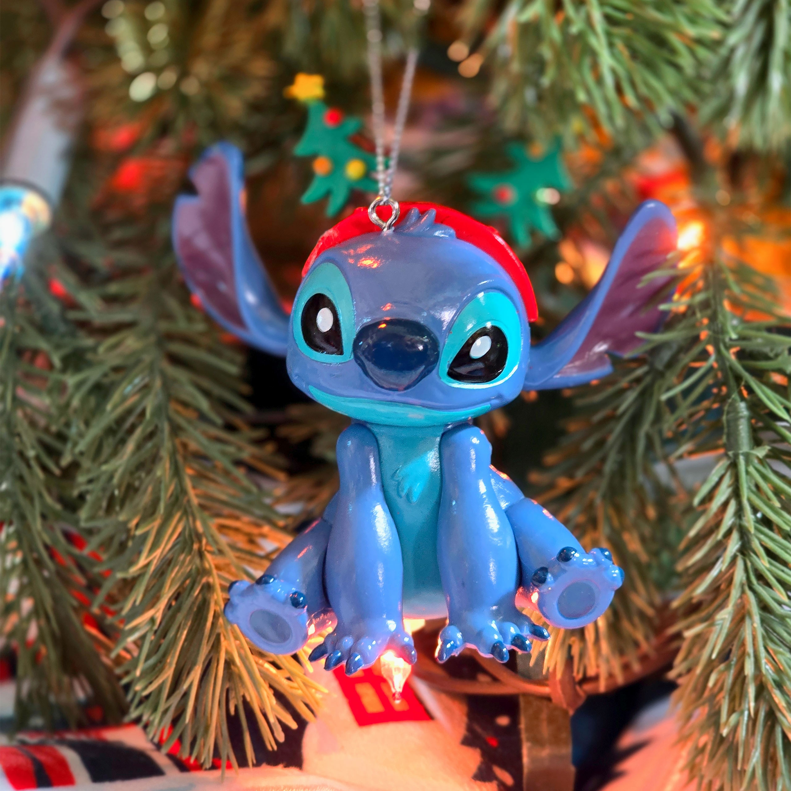 Décoration de sapin de Noël Stitch assis - Lilo & Stitch