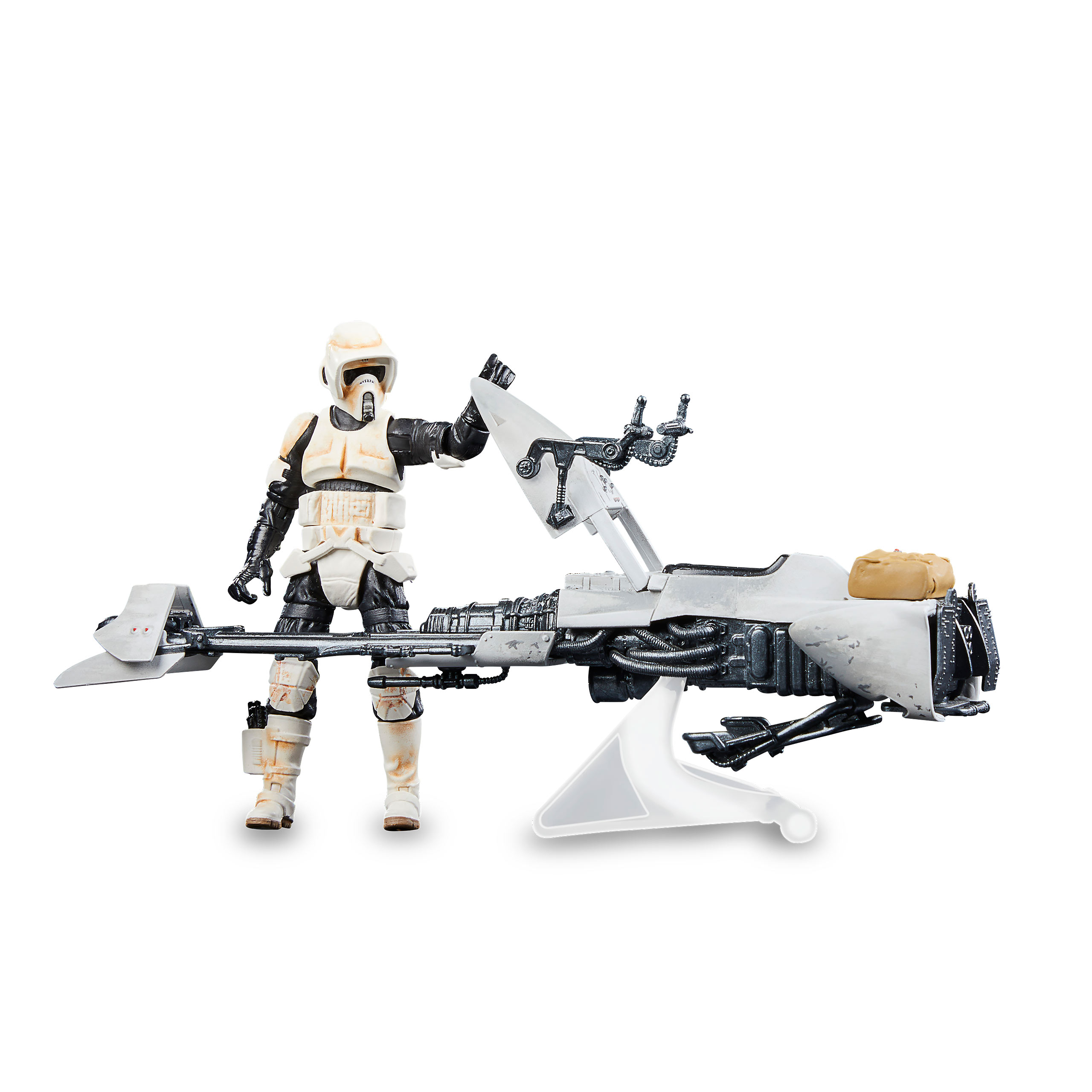 Star Wars - Motojet avec Scout Trooper & Figurine d'action Grogu