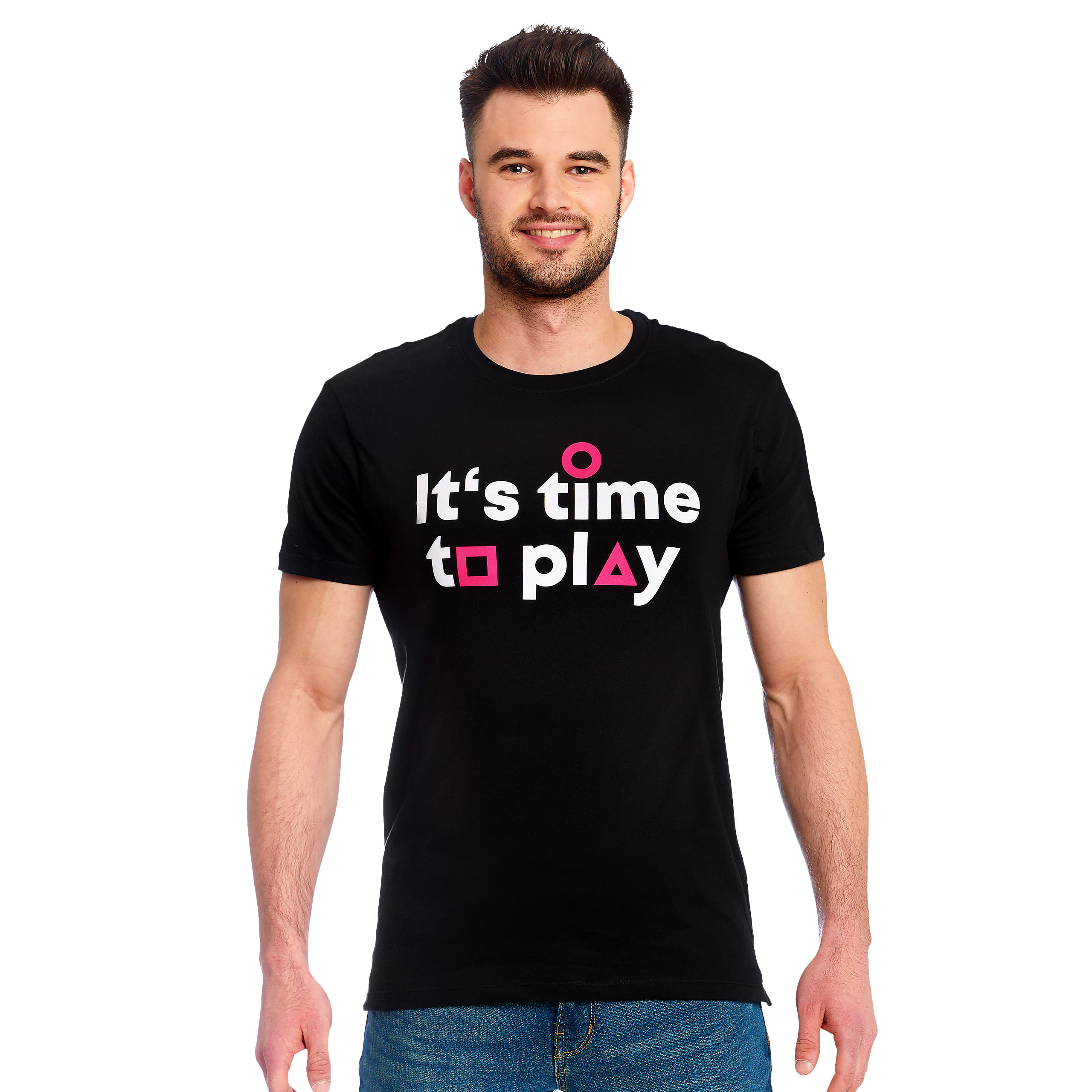 T-shirt It’s Time to Play pour les fans de Squid Game Noir