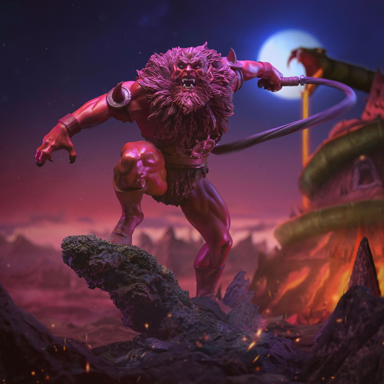 Masters of the Universe Figura Art Scale 1/10 Red Beast Man (Exclusive 2024) 23 cm