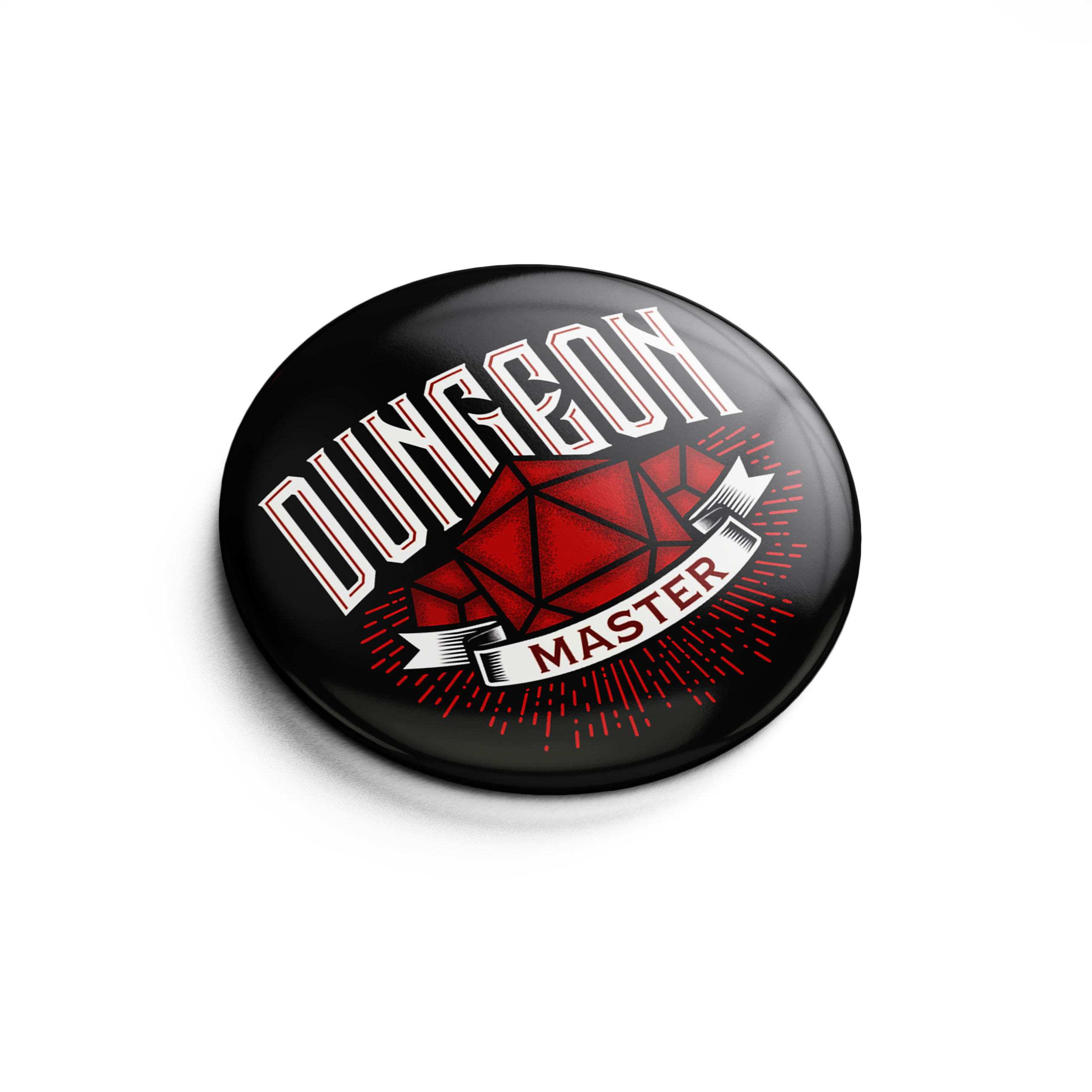Dungeon Master Button für D&D Fans