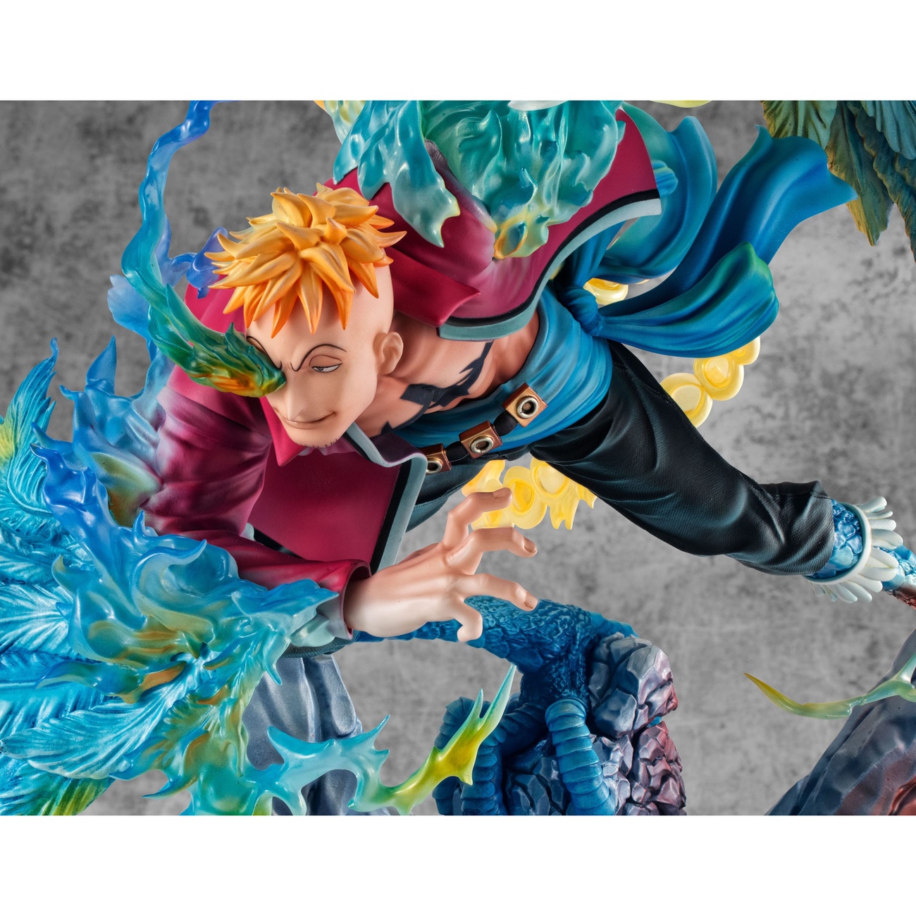 One Piece P.O.P MAS Maximum Estatua PVC Marco the Phoenix Líder del 1er Escuadrón de los Piratas de Barbablanca 32 cm