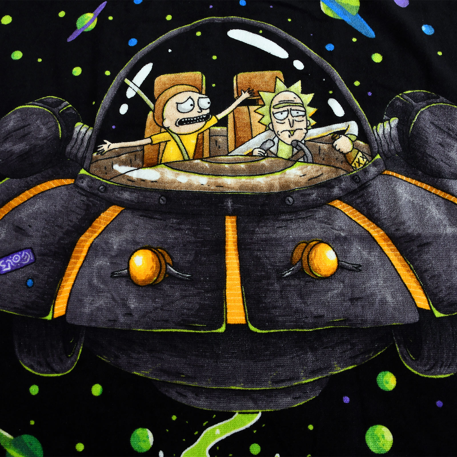 Rick and Morty - Serviette de bain Space Cruiser