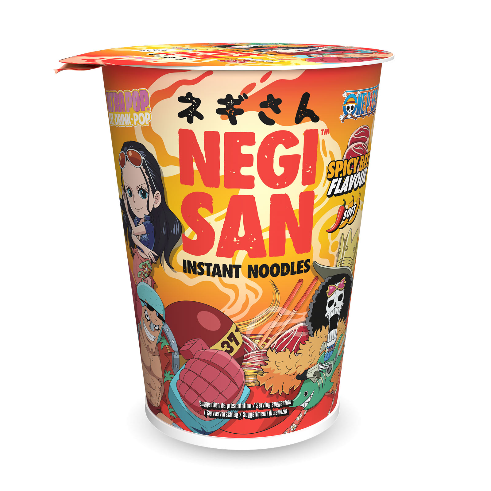 Robin, Franky und Brook Spicy Beef Instant-Nudeln - One Piece