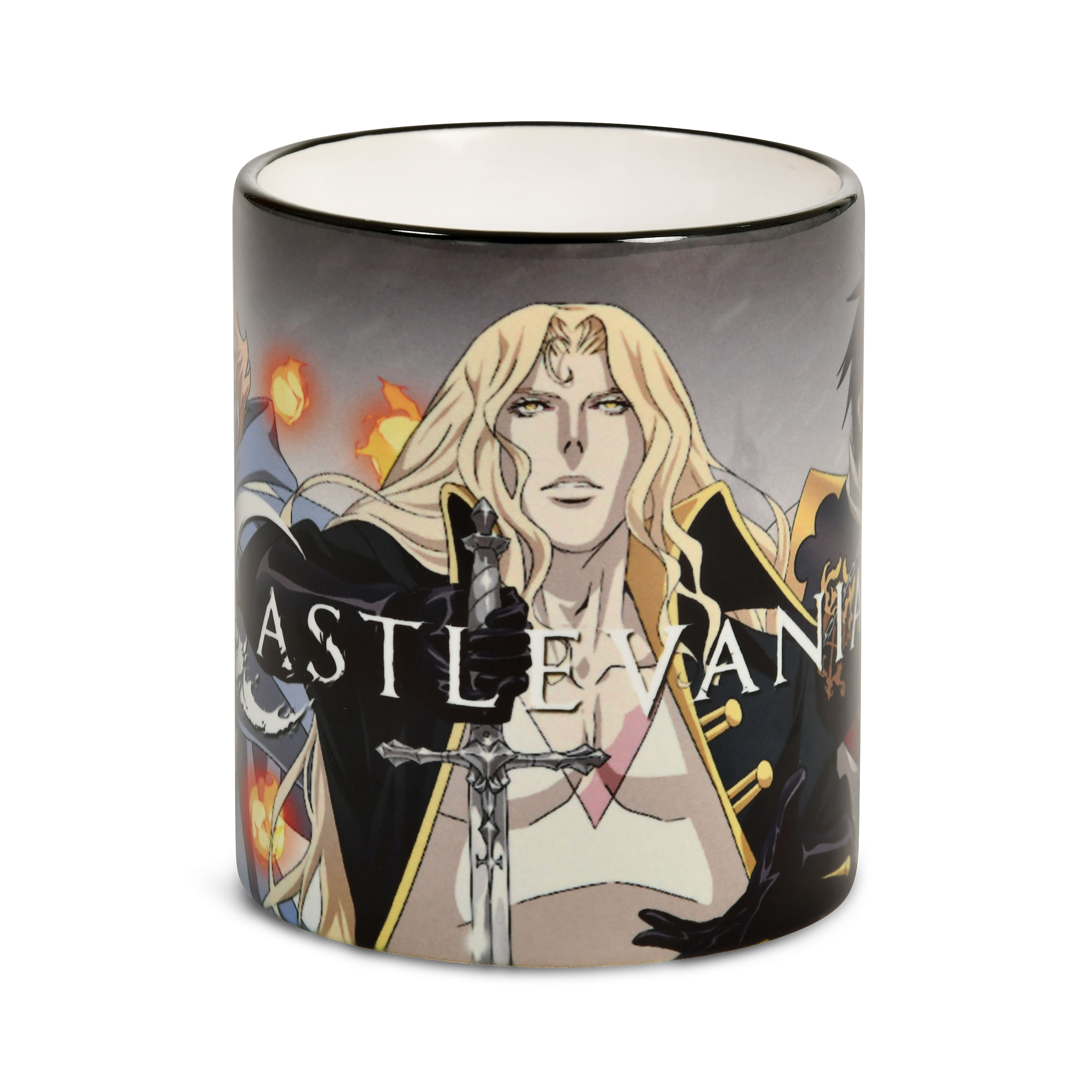 Taza Collage de Alucard, Trevor y Sypha - Castlevania