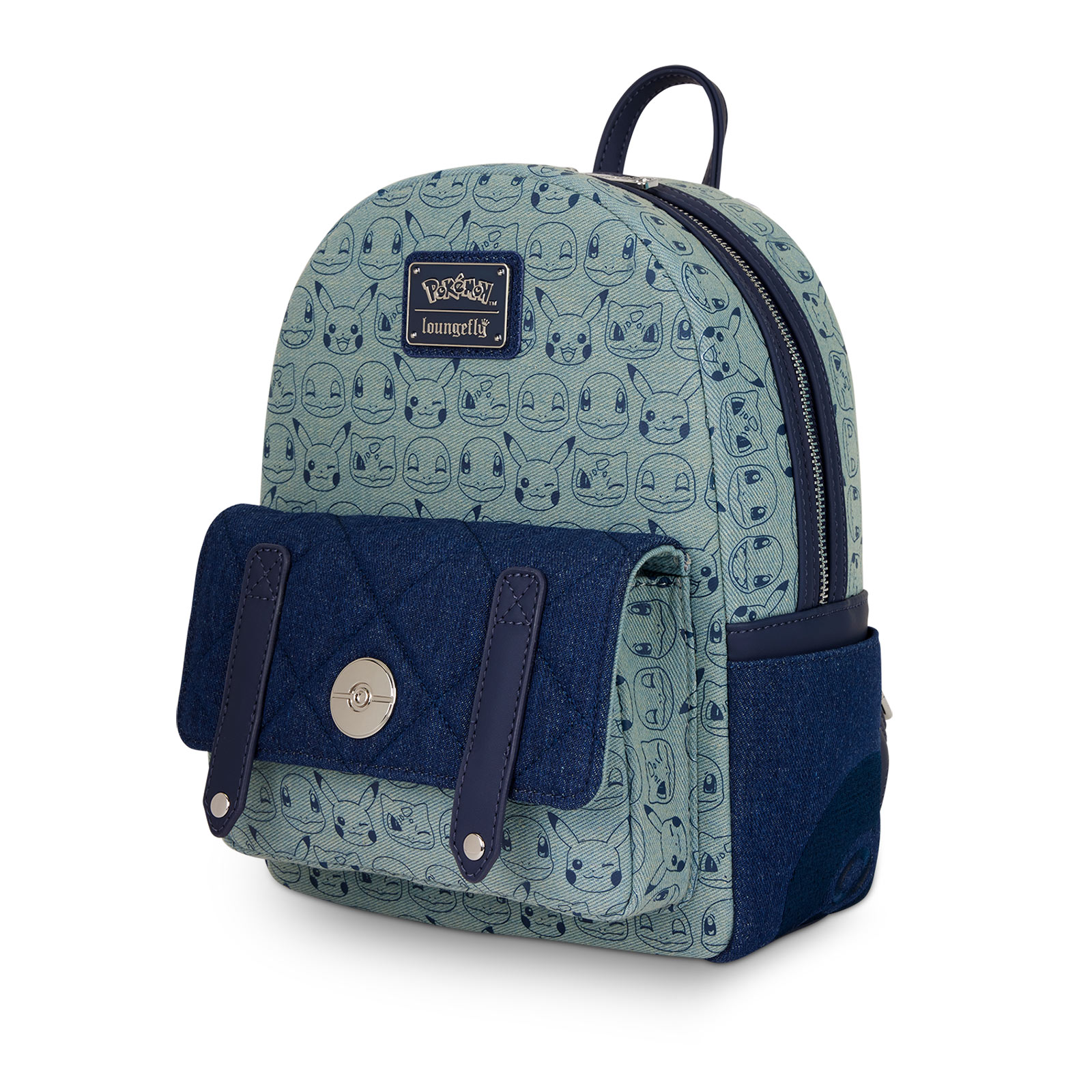 Mini sac à dos en denim Pikachu - Pokémon