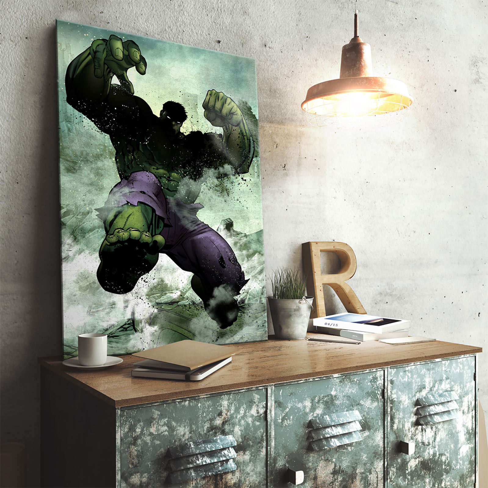 Hulk Metal Poster