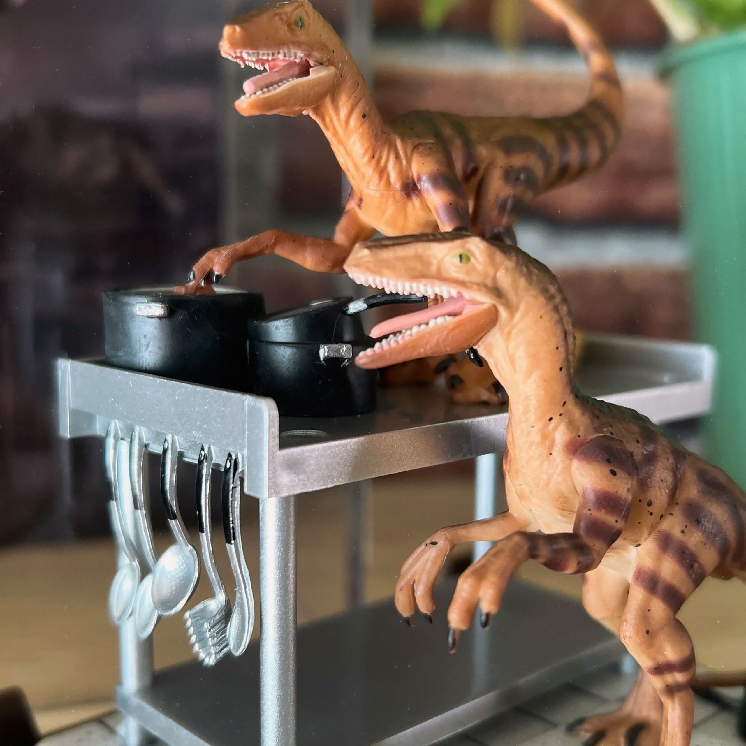 Jurassic Park - Velociraptor Figurenset