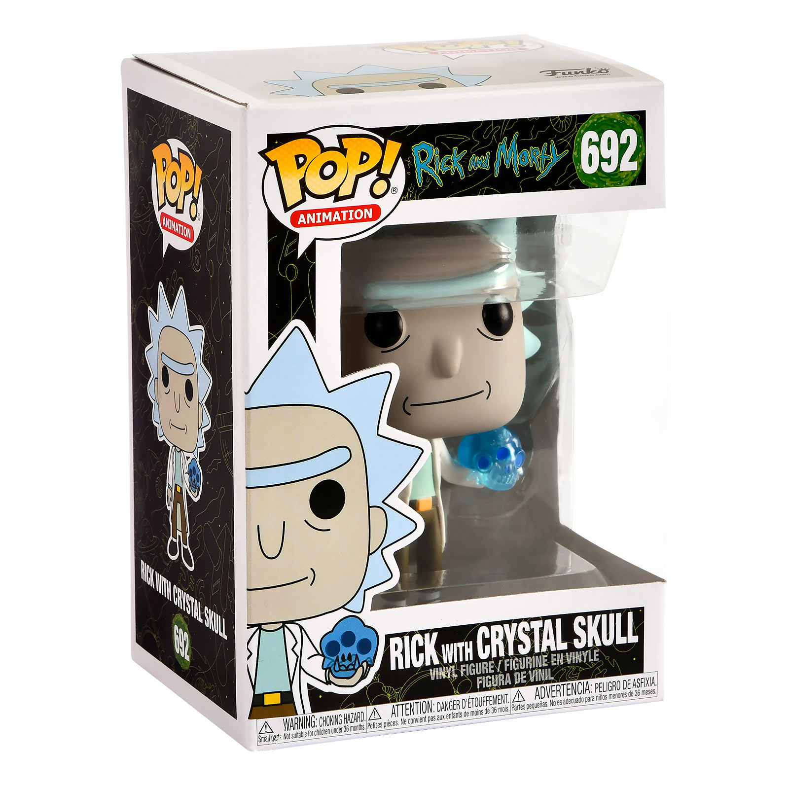 Rick and Morty - Rick With Crystal Skull Figurine Funko Pop