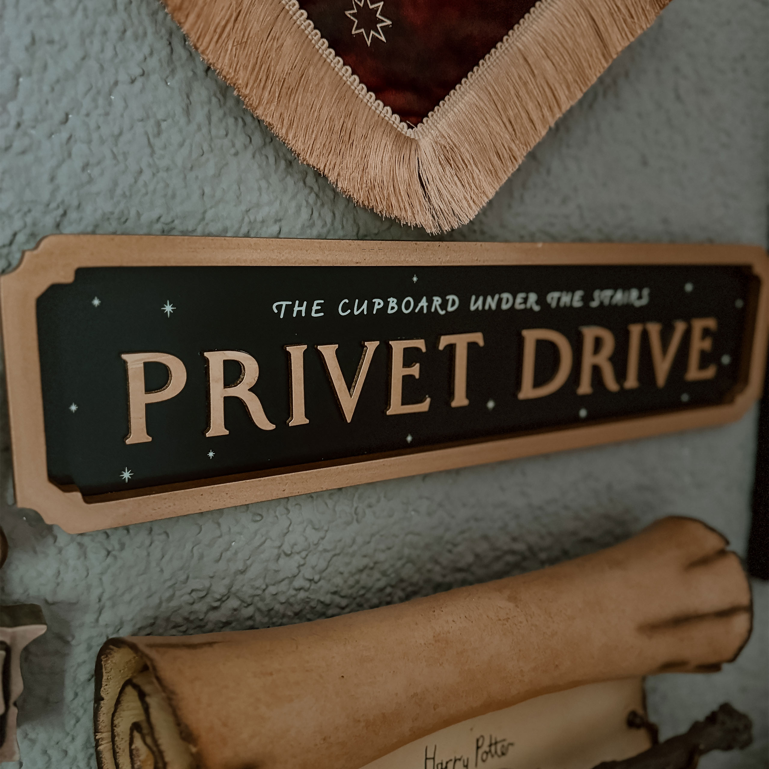 Harry Potter - Privet Drive Glow in the Dark Quadro di legno