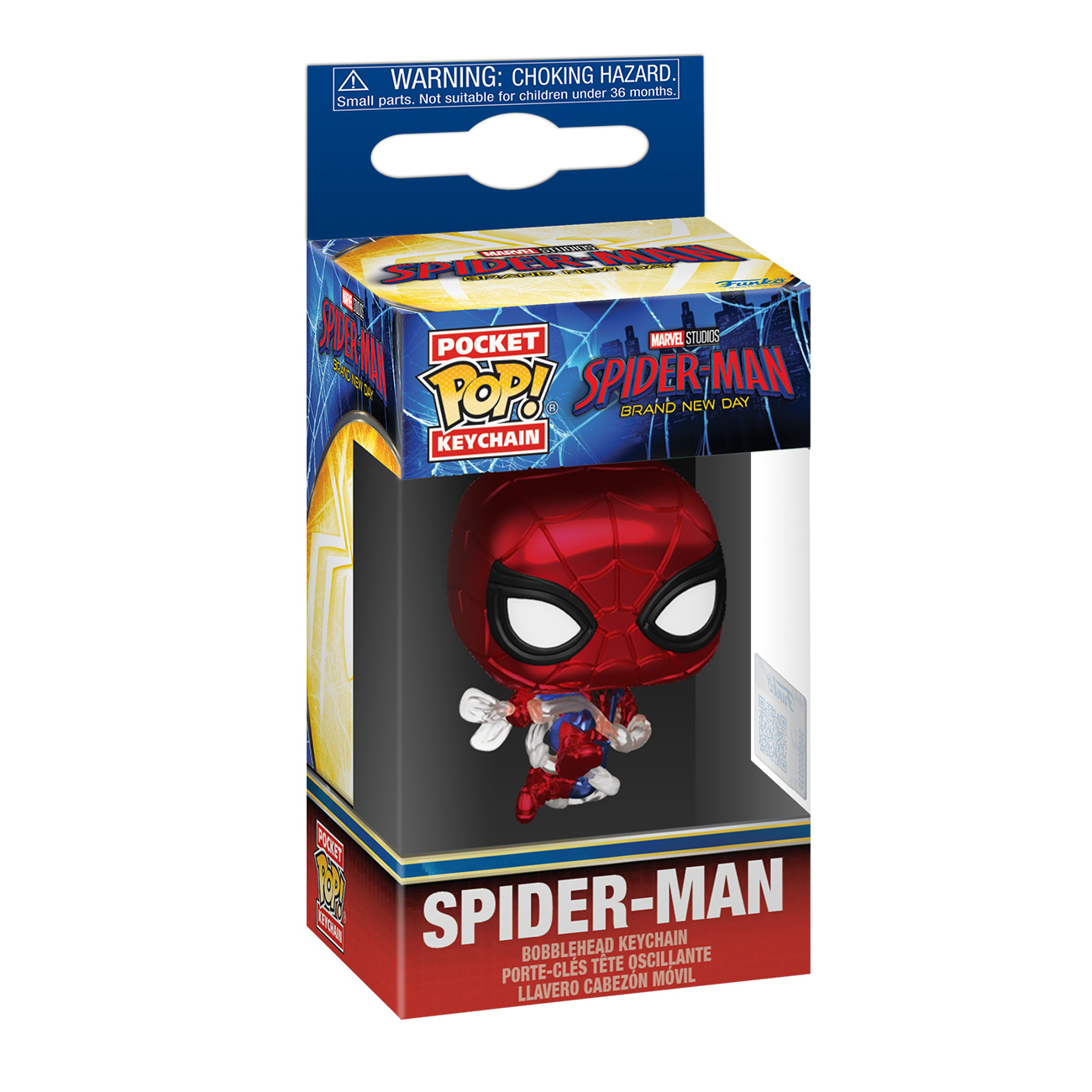 Spider-Man : Brand New Day - Porte-clés Funko Pop métallique
