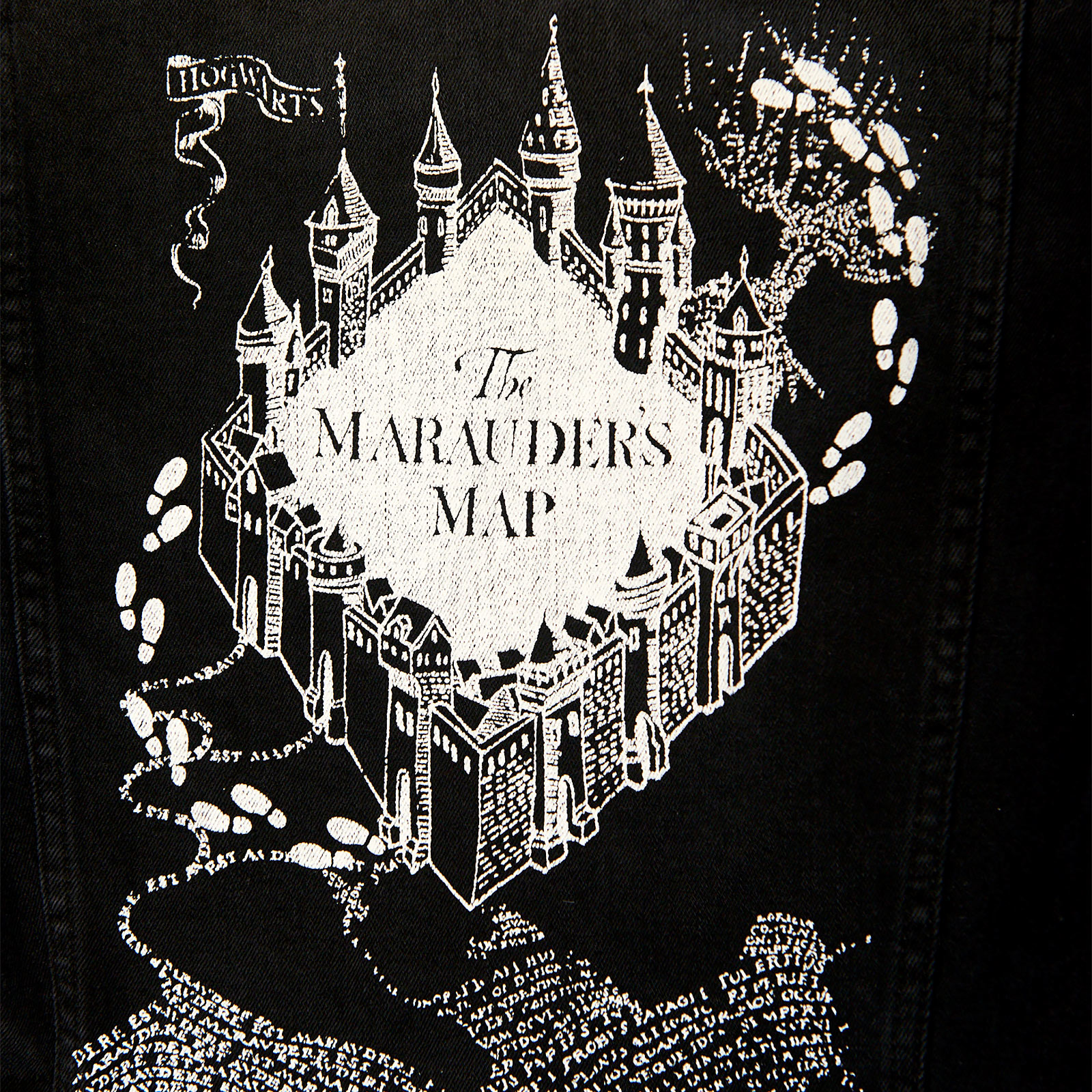 Harry Potter - Marauder's Map Denim Jacket Women's black