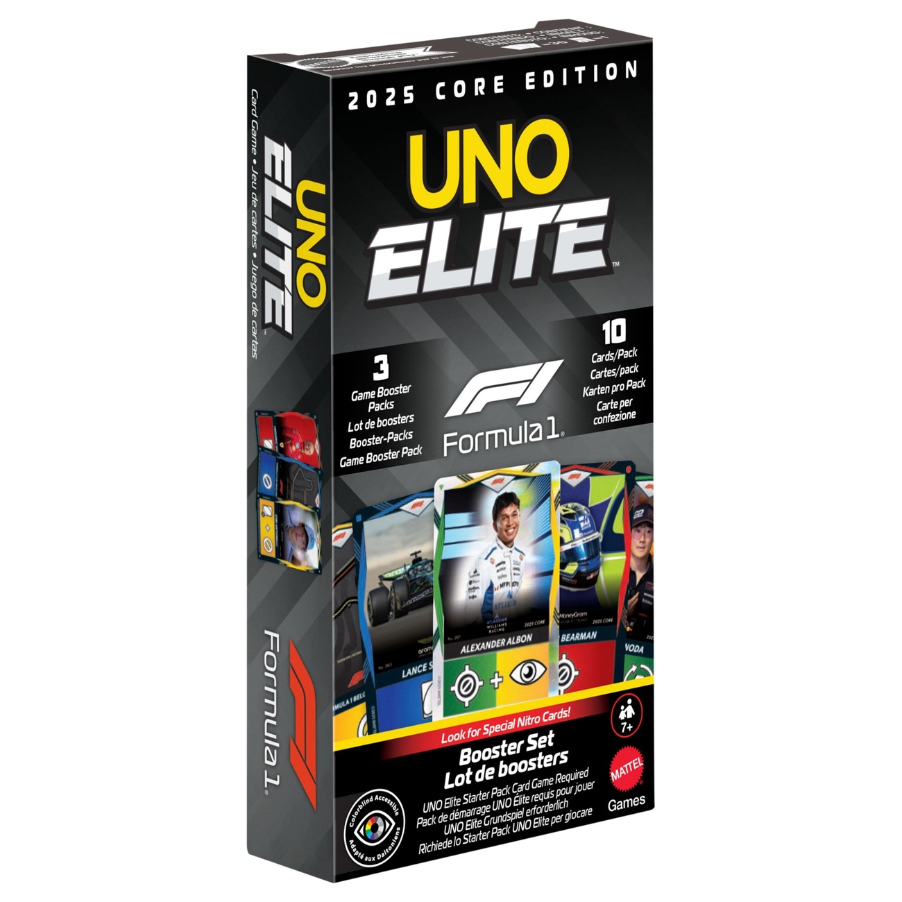 Formula 1 UNO Jeu de cartes Elite F1 Booster Set
