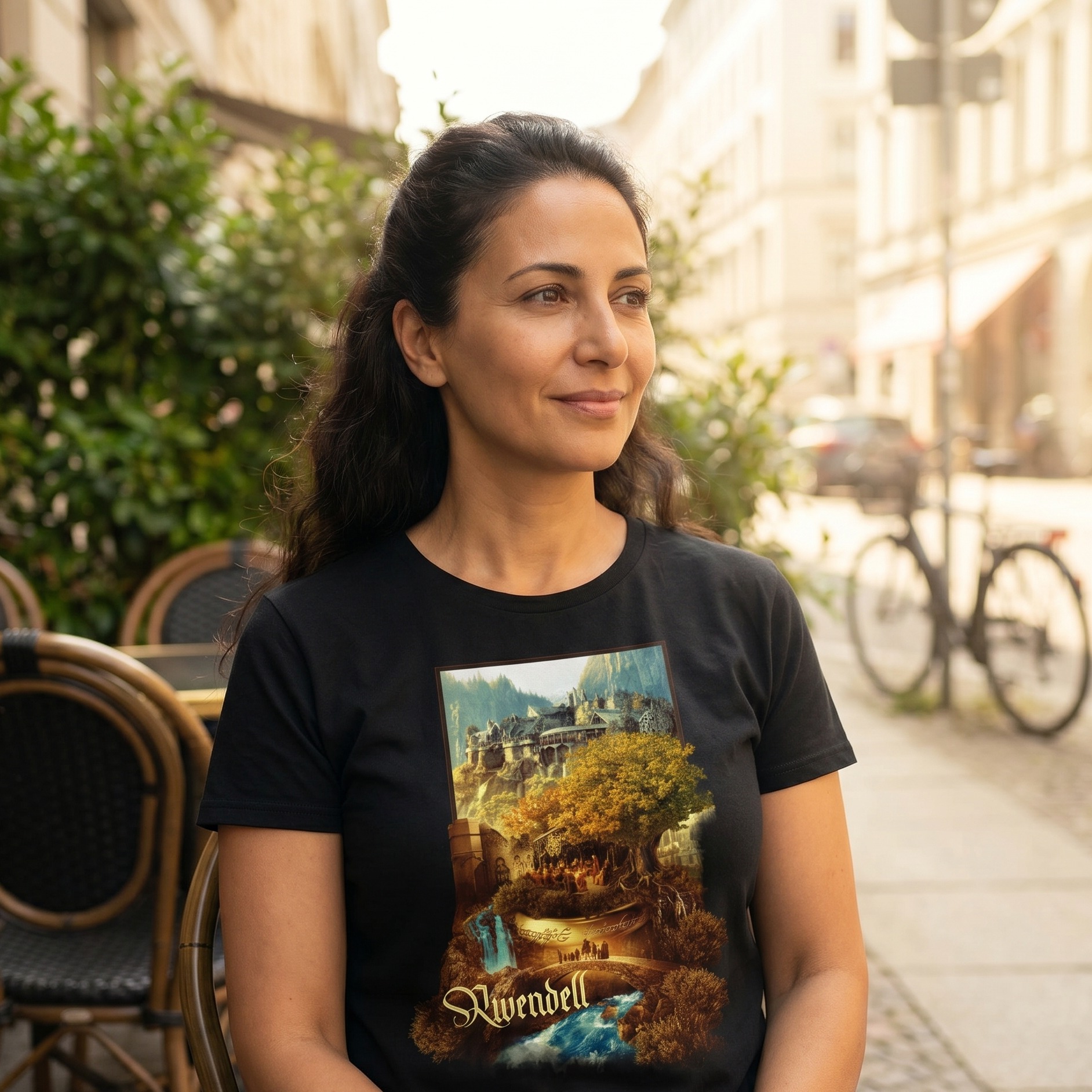 Rivendell T-Shirt Black - The Lord of the Rings
