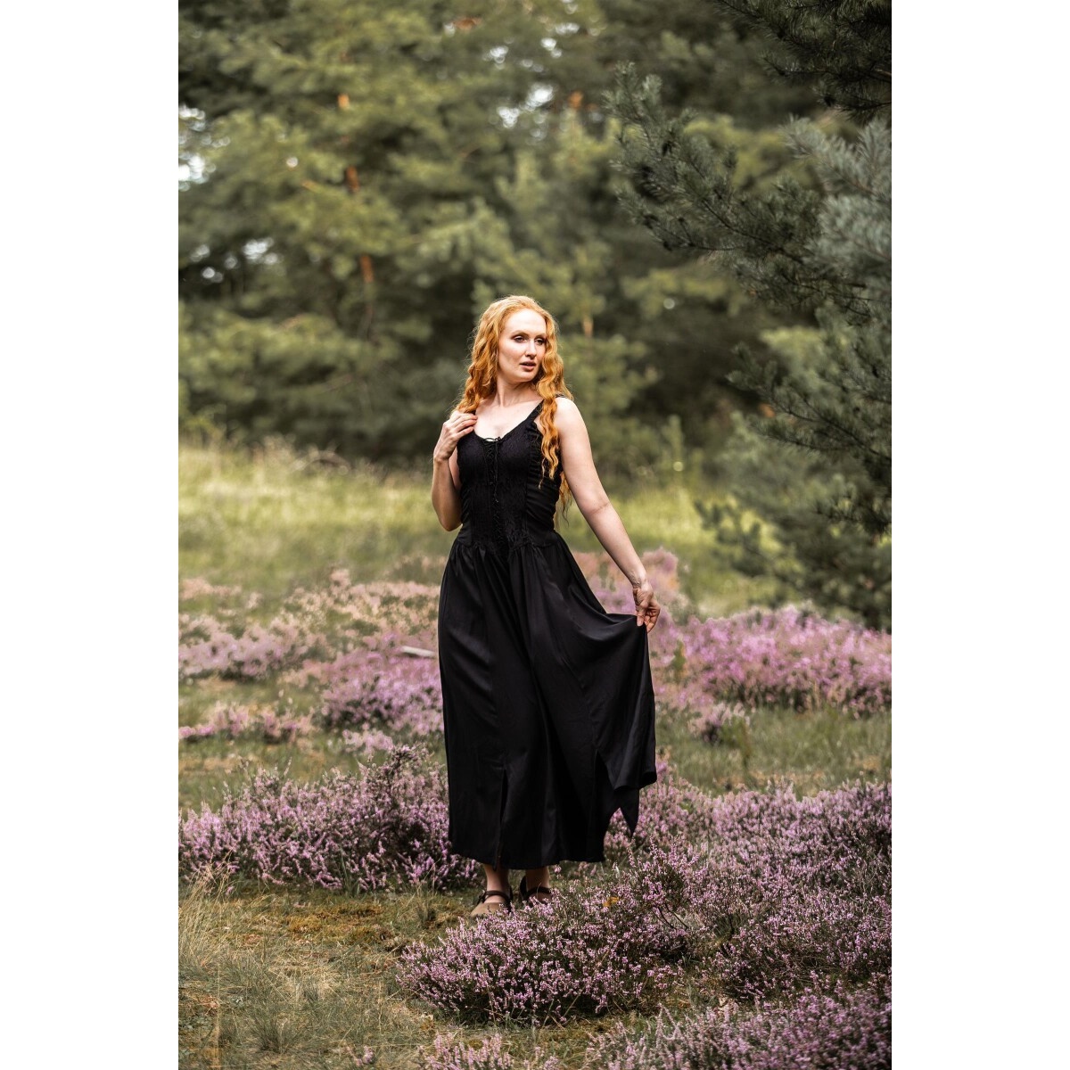 Medieval Bodice Dress Jasmine black