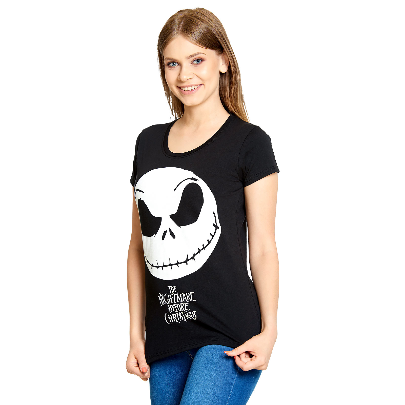Nightmare Before Christmas - T-shirt femme Jack Smile noir