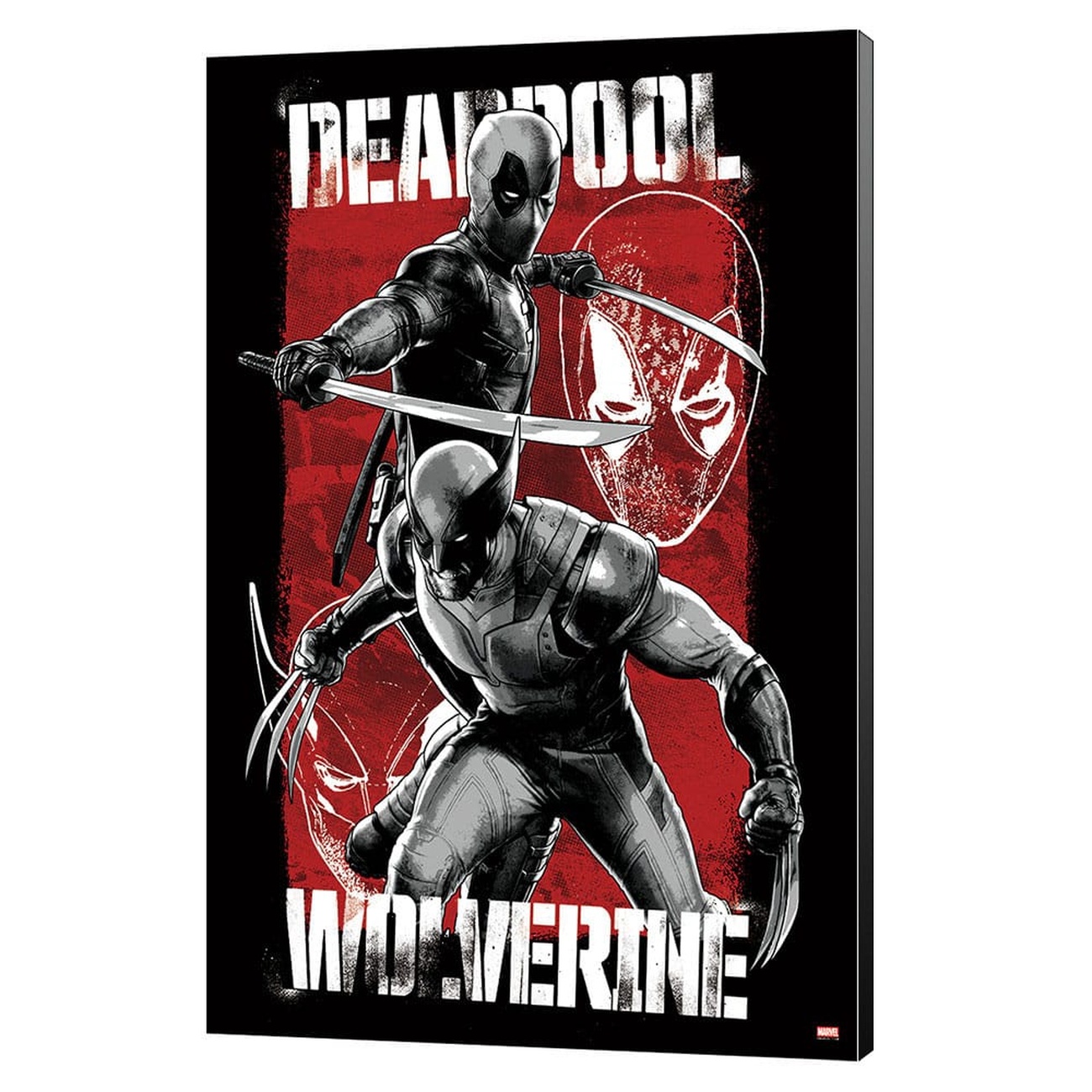 Marvel Stampa su legno Deadpool & Wolverine 03 Maximum Effort 35 x 50 cm