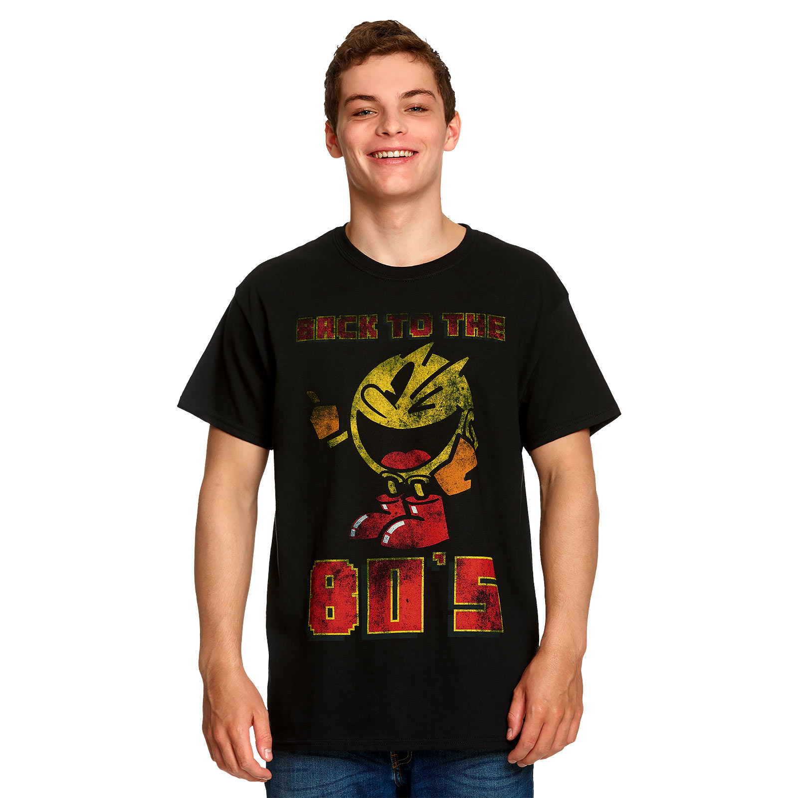 Pac-Man - Back to the 80's T-Shirt schwarz