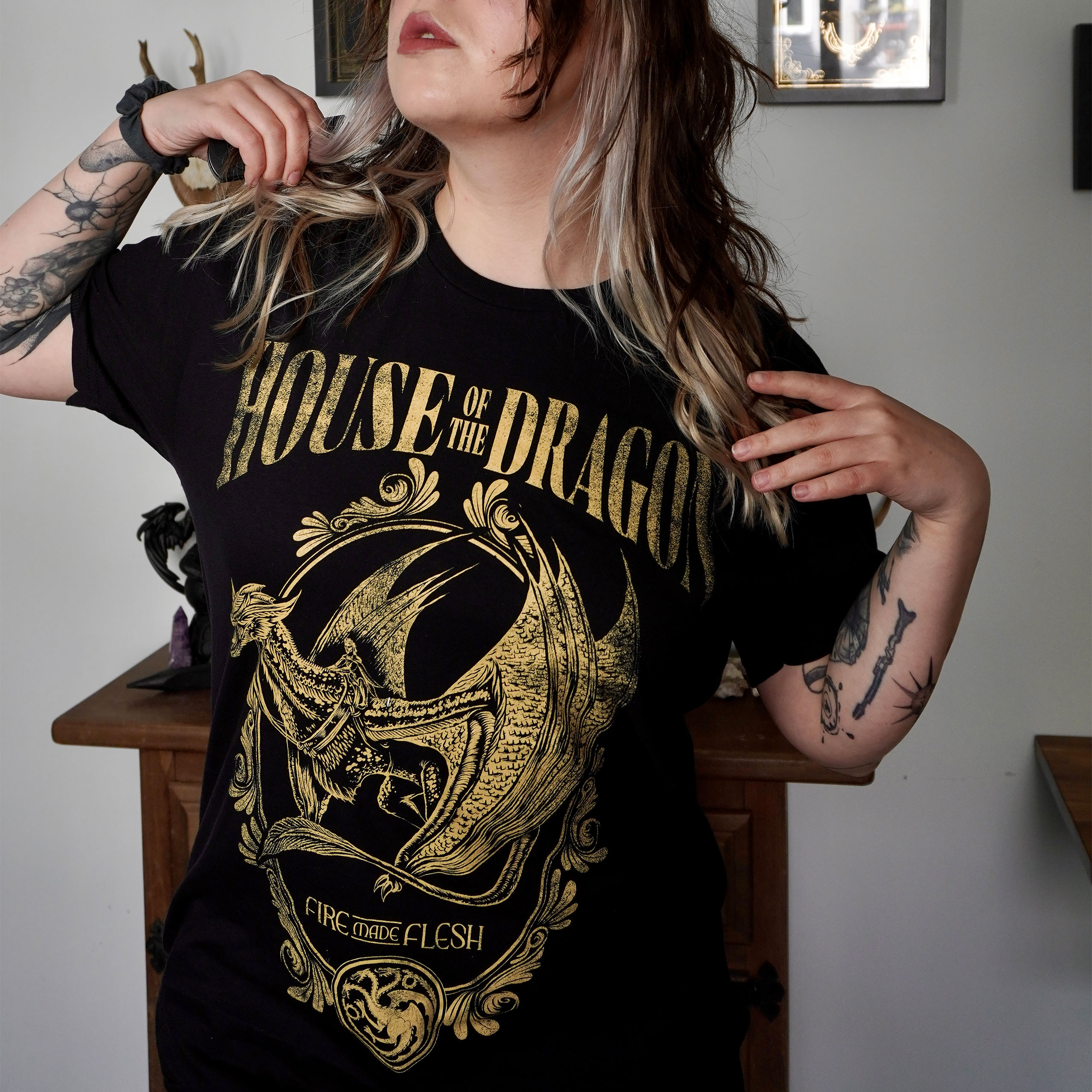 House of the Dragon - T-shirt noir Fire Made Flesh