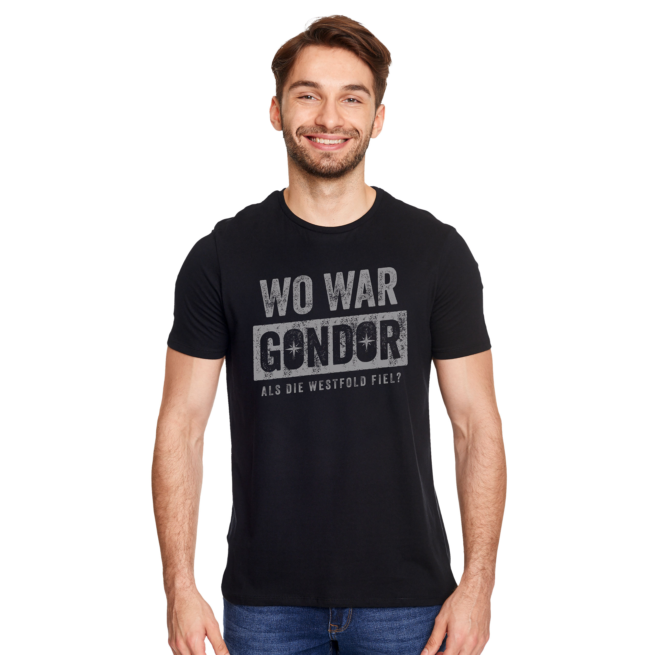 Wo war T-Shirt für Herr der Ringe Fans schwarz
