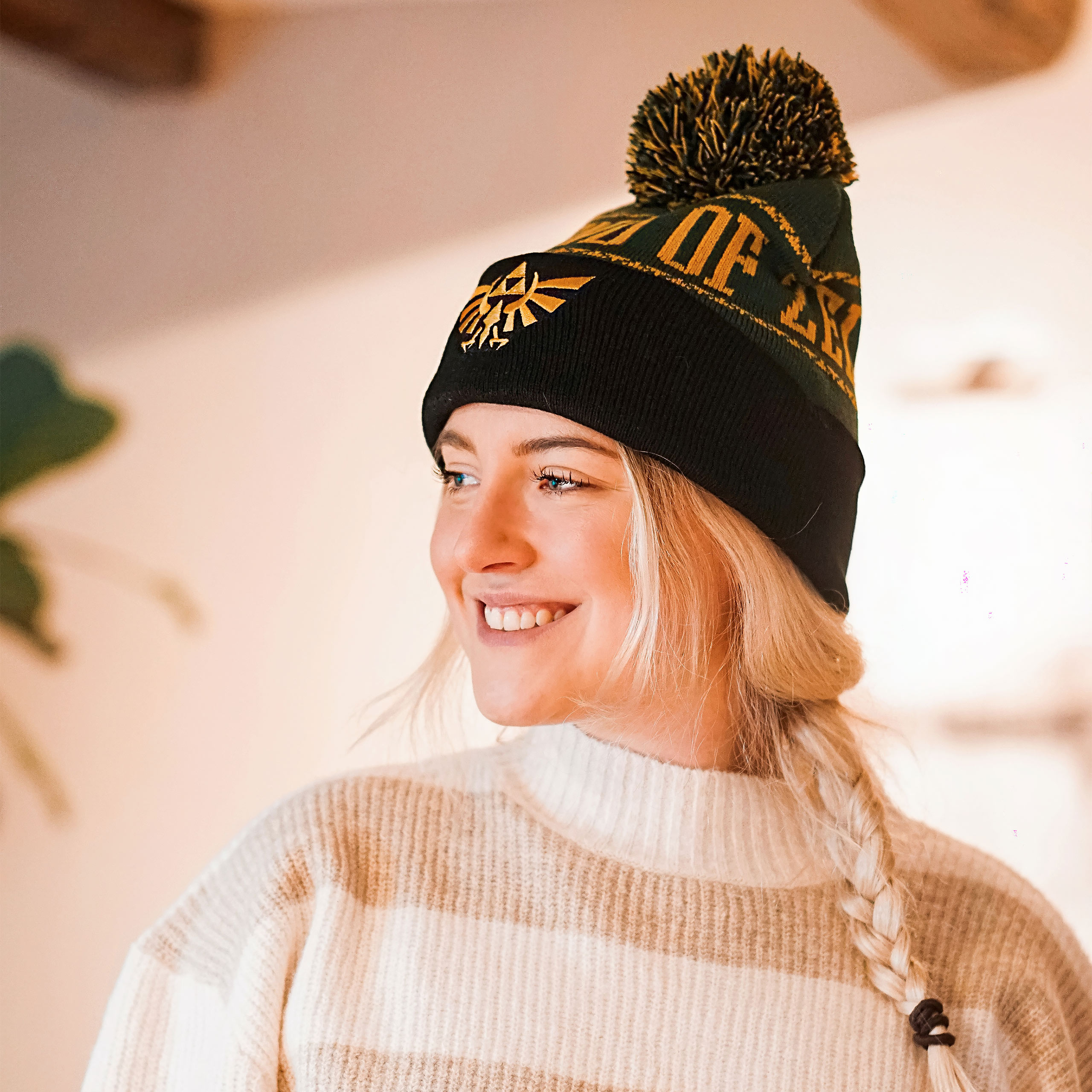 Zelda - Bonnet à pompon avec logo