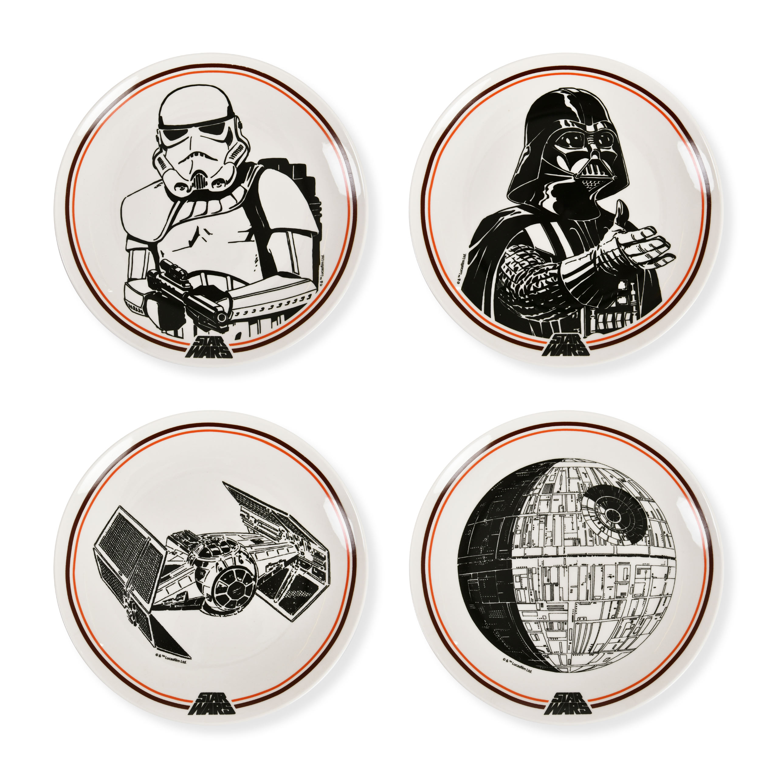 Star Wars - Set d'Assiettes Côté Obscur