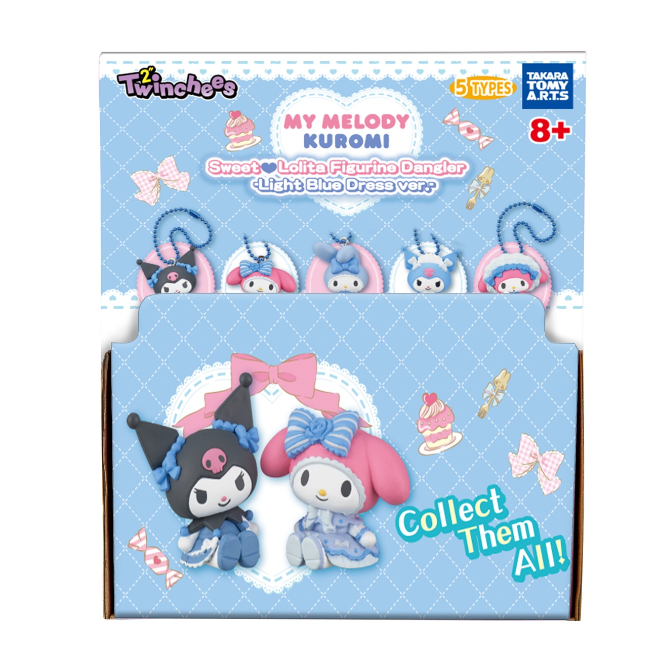 Sanrio - My Melody et Kuromi Sweet Lolita Mystery Twinchees Porte-clés