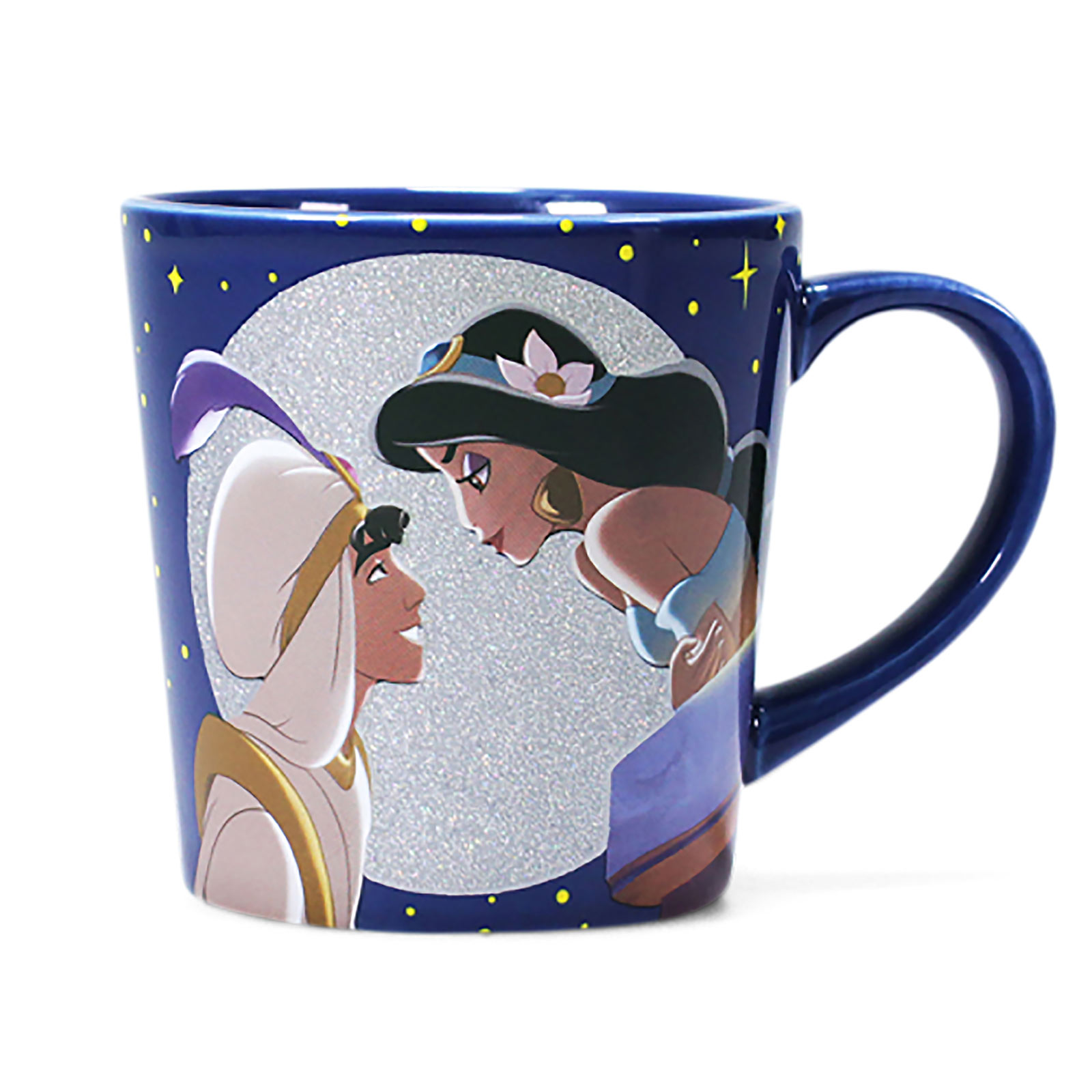 Tasse à paillettes Aladdin et Jasmine