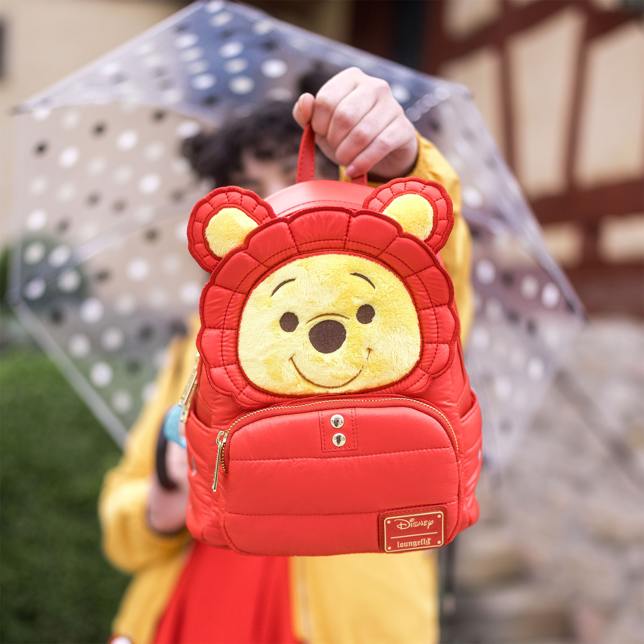 Winnie l'ourson - Mini sac à dos Cosplay avec doudoune rouge