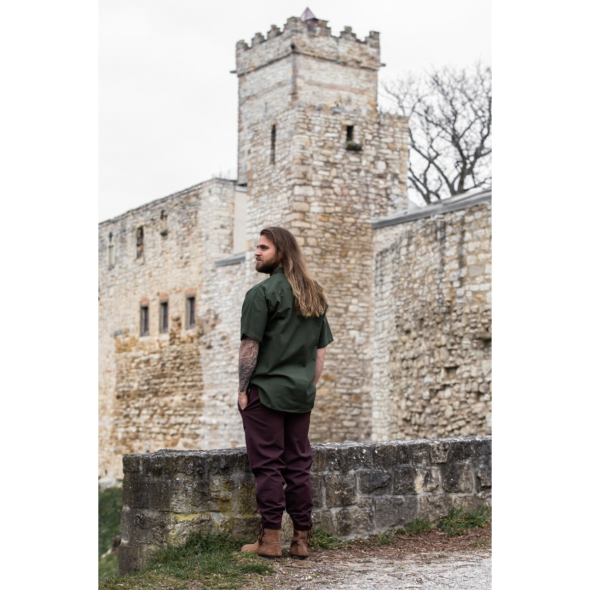Medieval Shirt Erik Short Sleeve Green