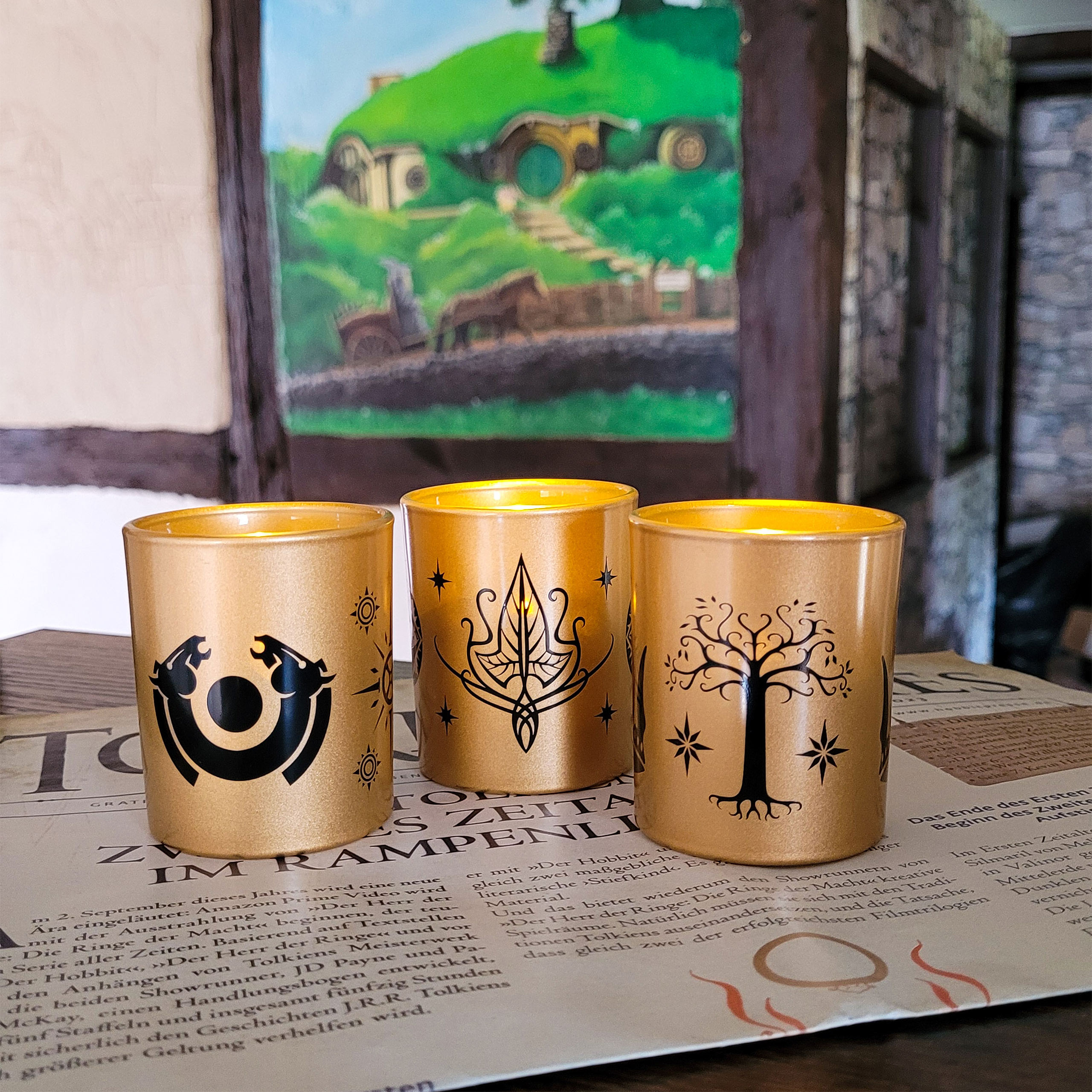 Lord of the Rings - Middle Earth Tealight Holder Set of 3
