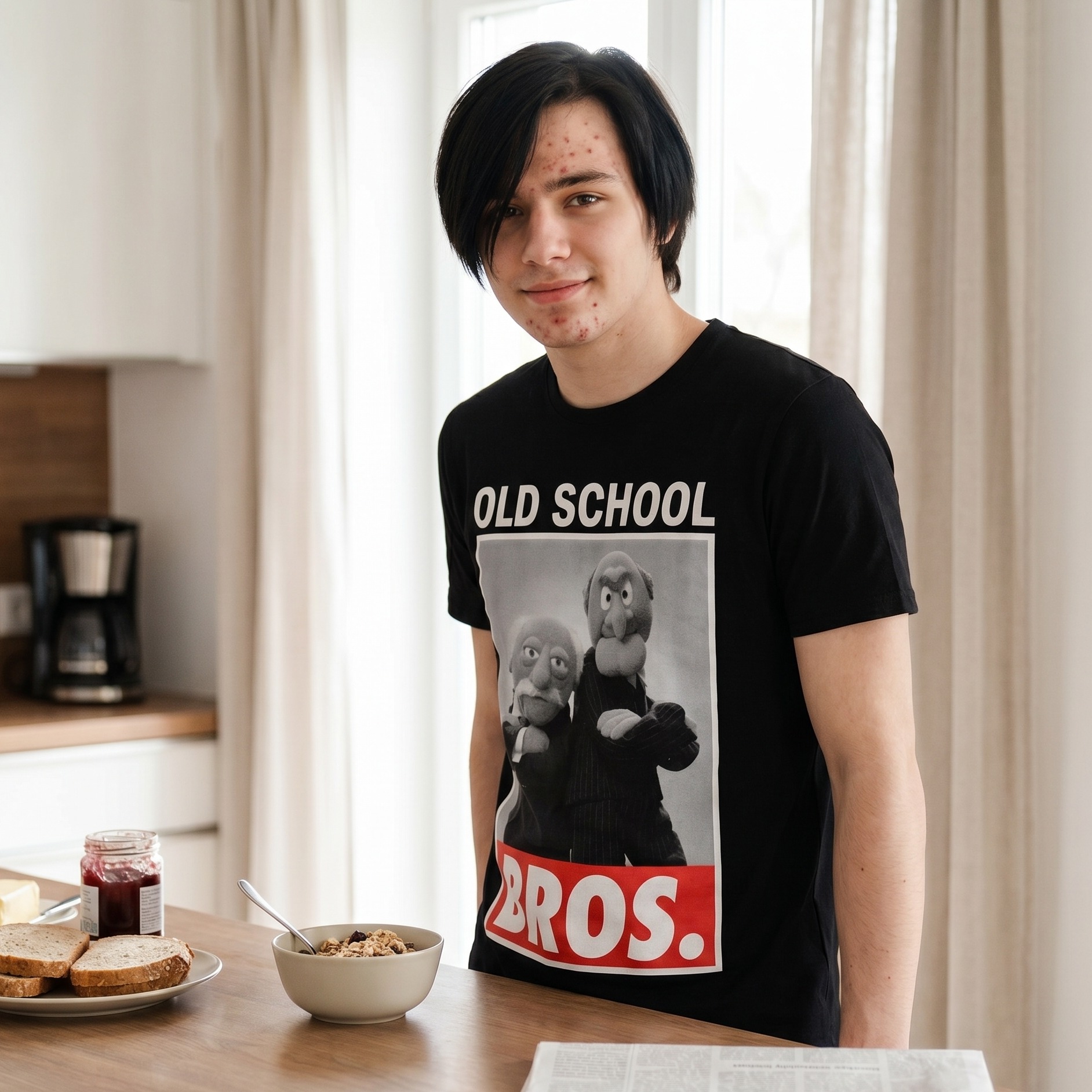 Muppets - Old School Bros. T-Shirt zwart