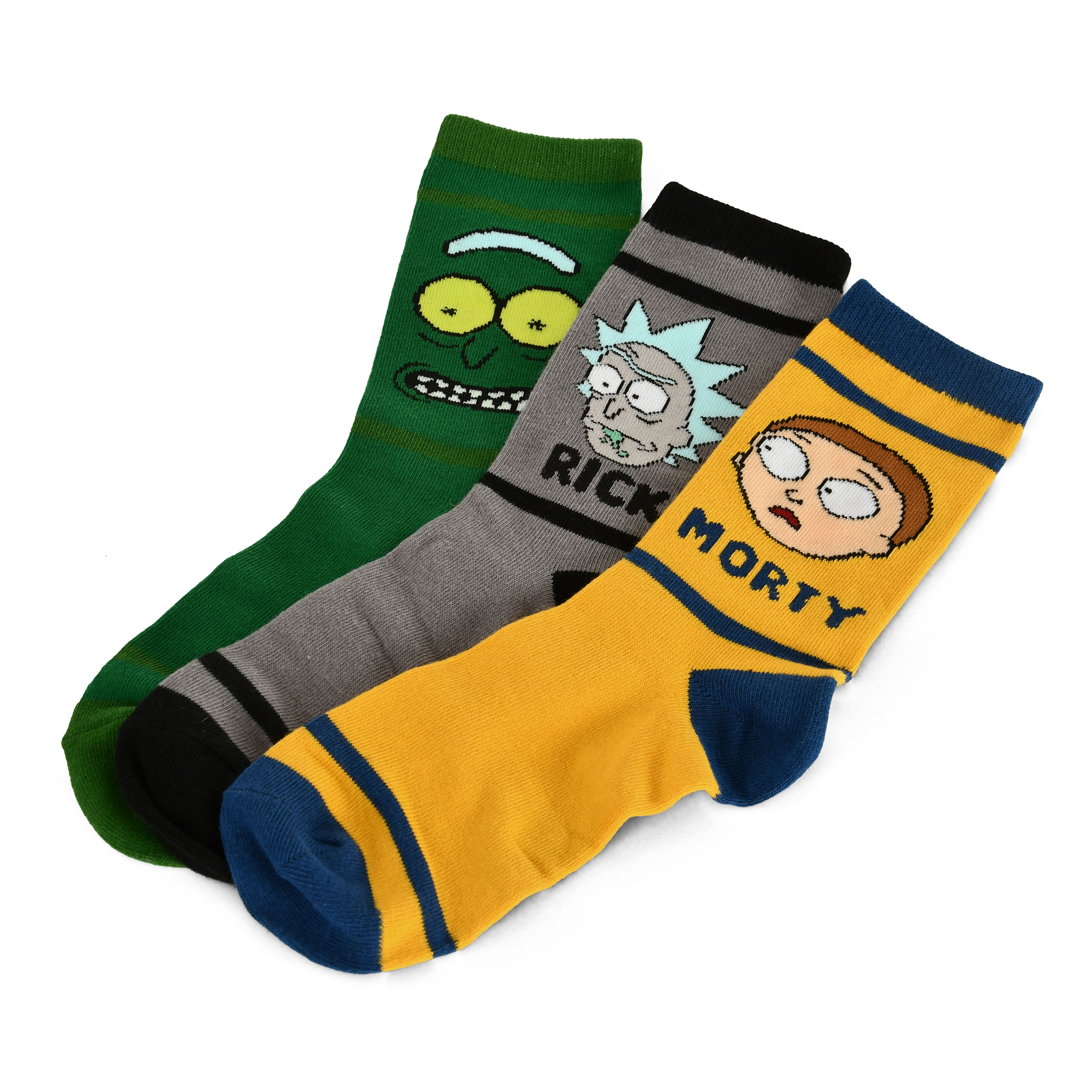 Characters Socken 3er Set in Geschenkbox - Rick and Morty