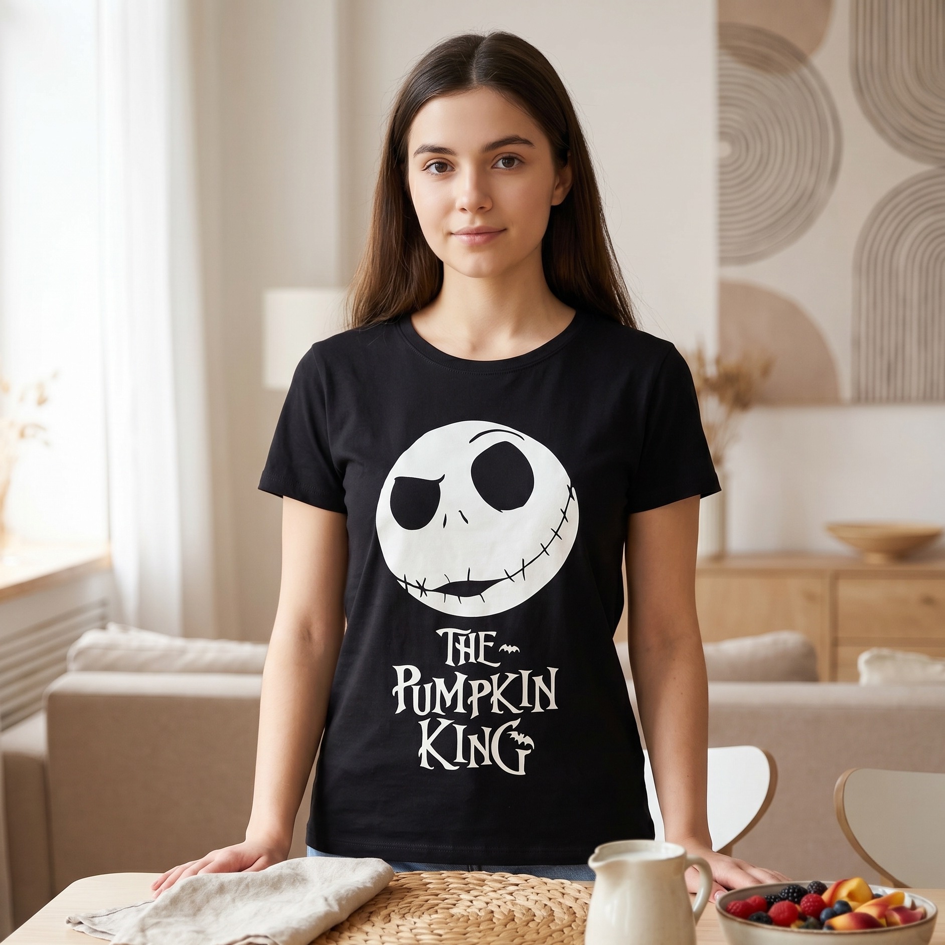 Pesadilla Antes de Navidad - Camiseta The Pumpkin King negra