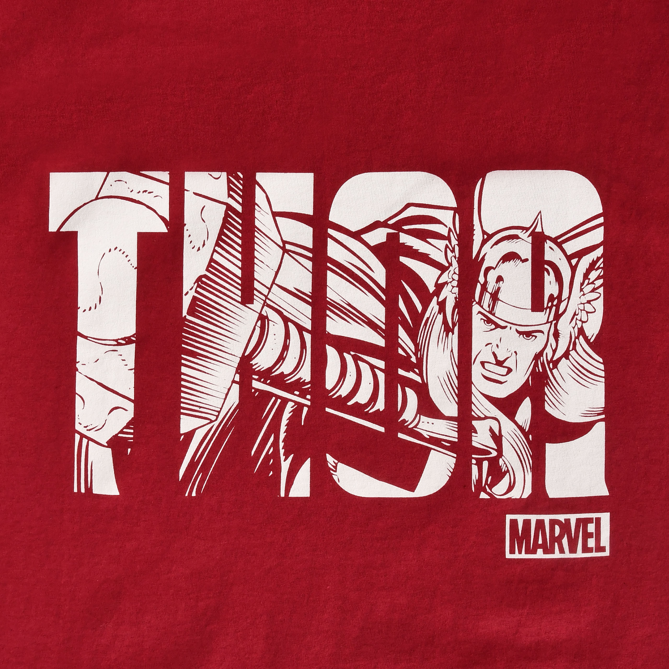 Marvel - T-shirt logo Thor rouge