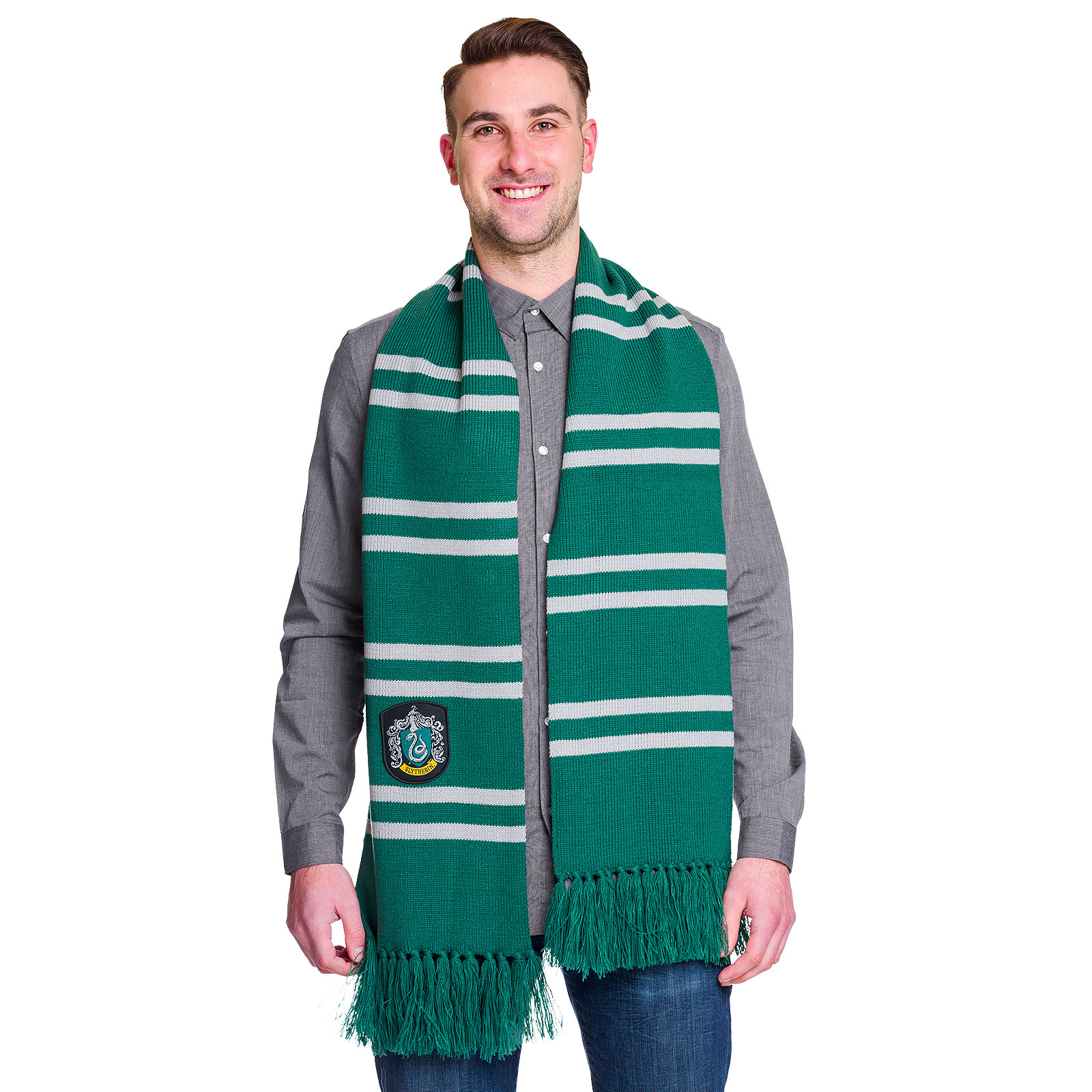 Harry Potter - Slytherin Knit Scarf Grey-Green