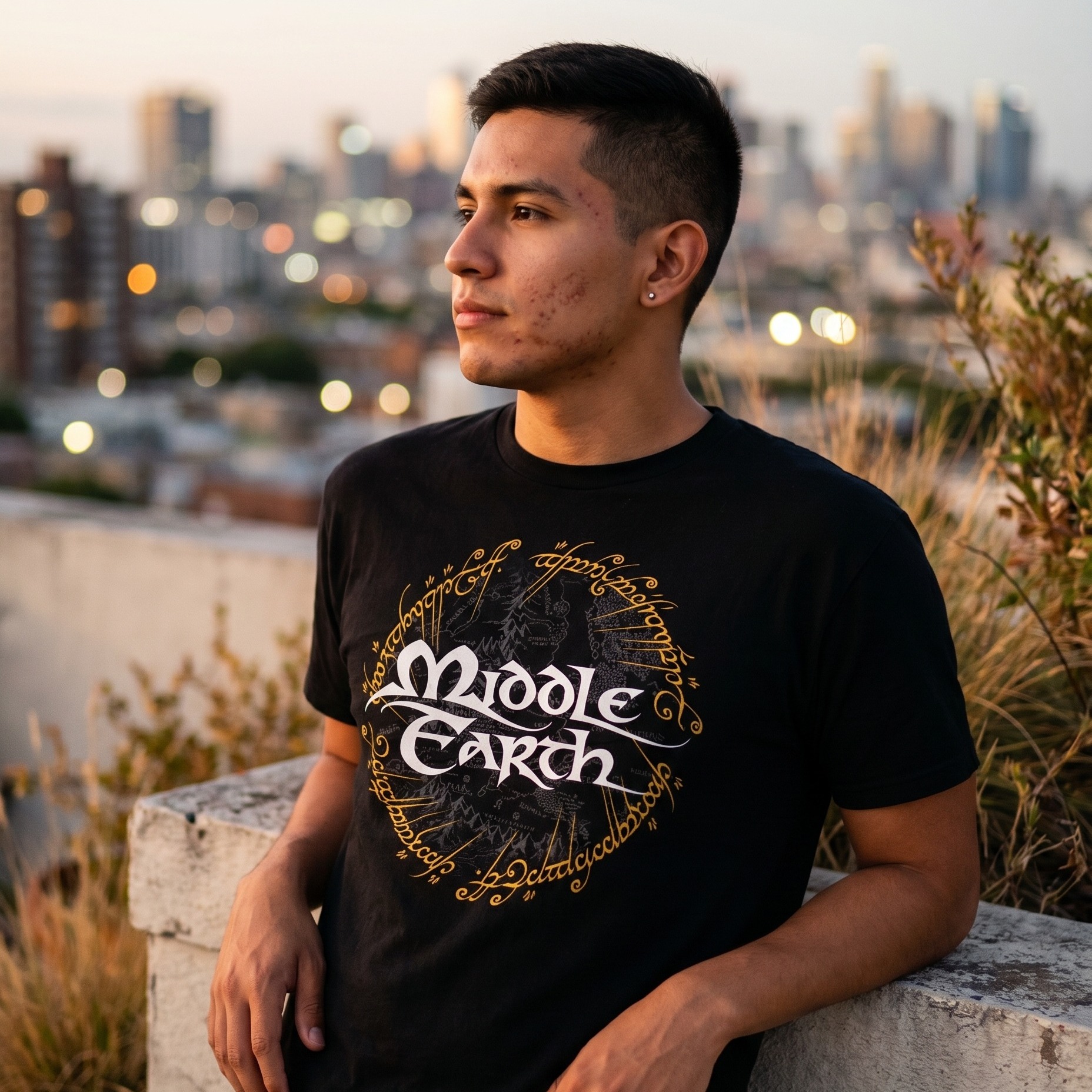 Der Herr der Ringe - Mittelerde T-Shirt schwarz