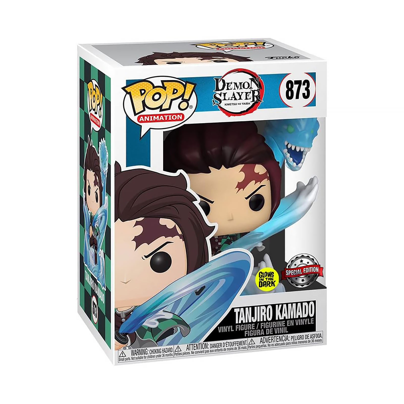 Demon Slayer - Figura Funko Pop de Tanjiro Kamado con efecto Glow in the Dark