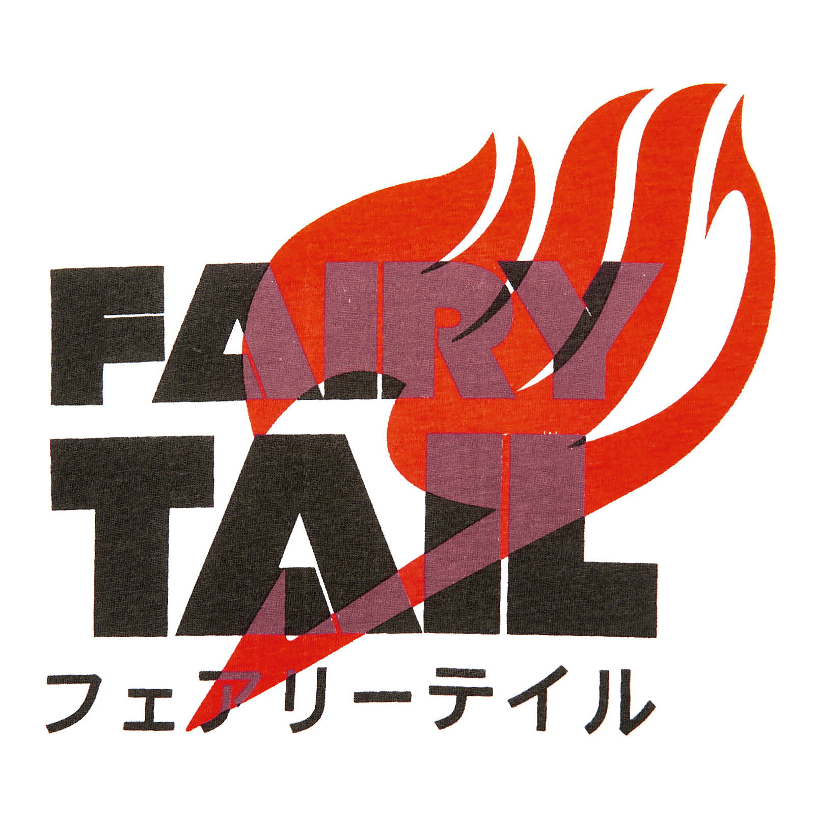 Fairy Tail - Logo Katakana T-shirt wit