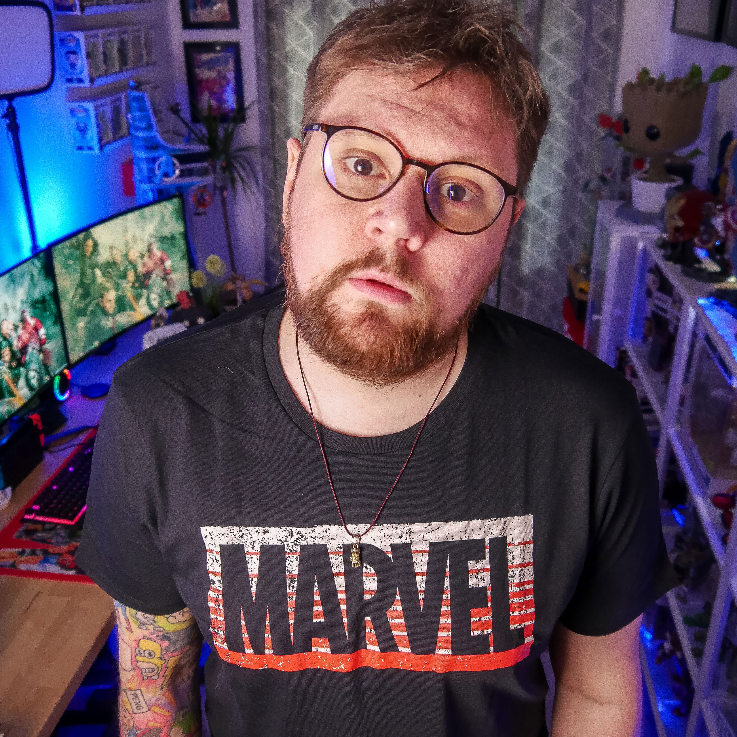 Marvel - Guardians Logo Shirt zwart