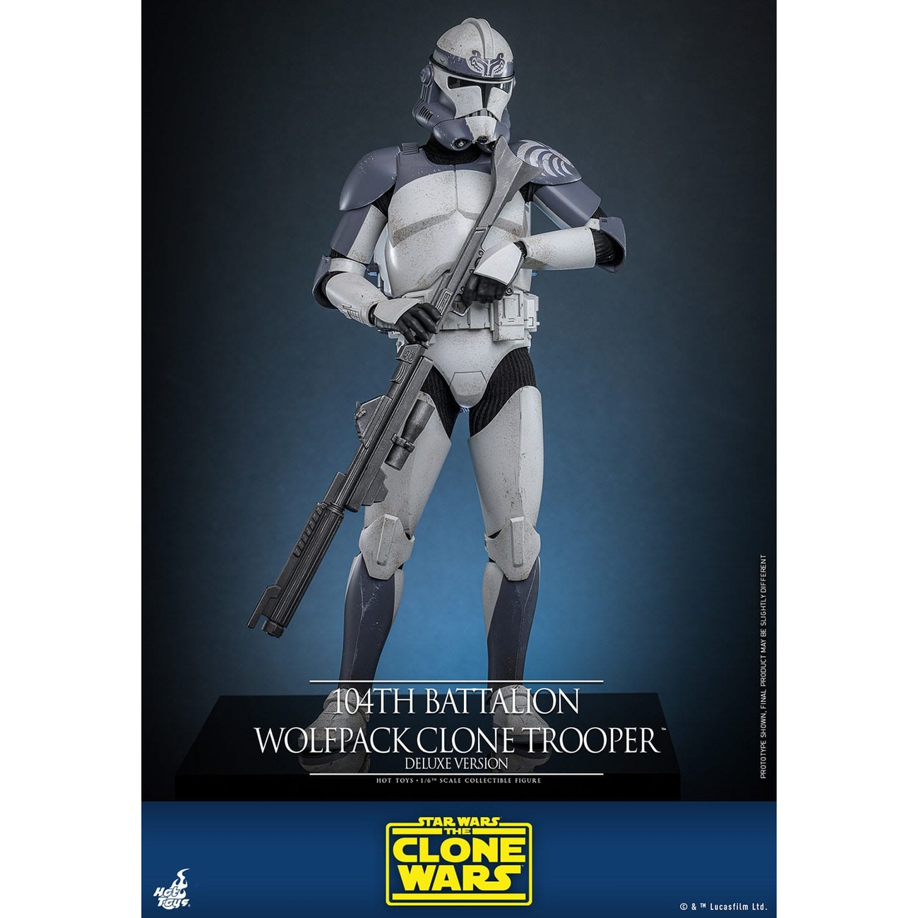 Star Wars: The Clone Wars - 104th Battalion Wolfpack Clone Trooper 1:6 Scale Action Figure