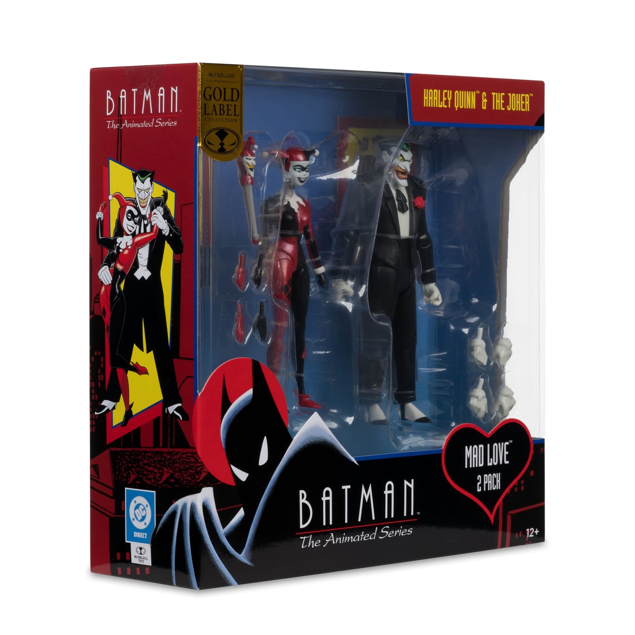 Batman: The Animated Series Figuras de acción DC Direct Harley Quinn & The Joker (Mad Love) (Gold Label) 18 cm