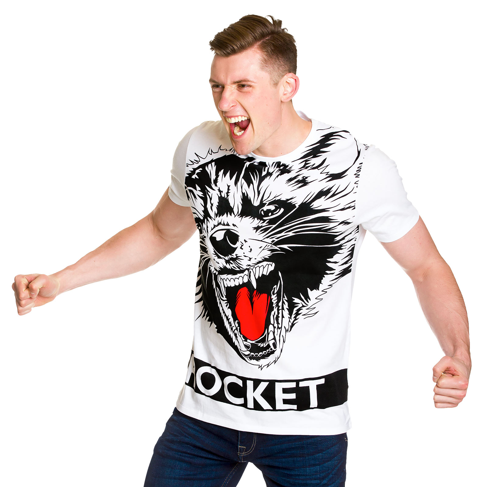 Guardians of the Galaxy - Rocket Full Size T-Shirt wit