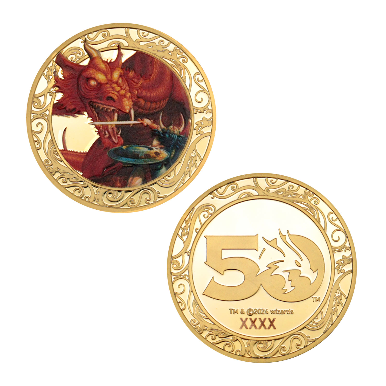 Dungeons & Dragons - Moneda Coleccionable 50º Aniversario Edición Limitada